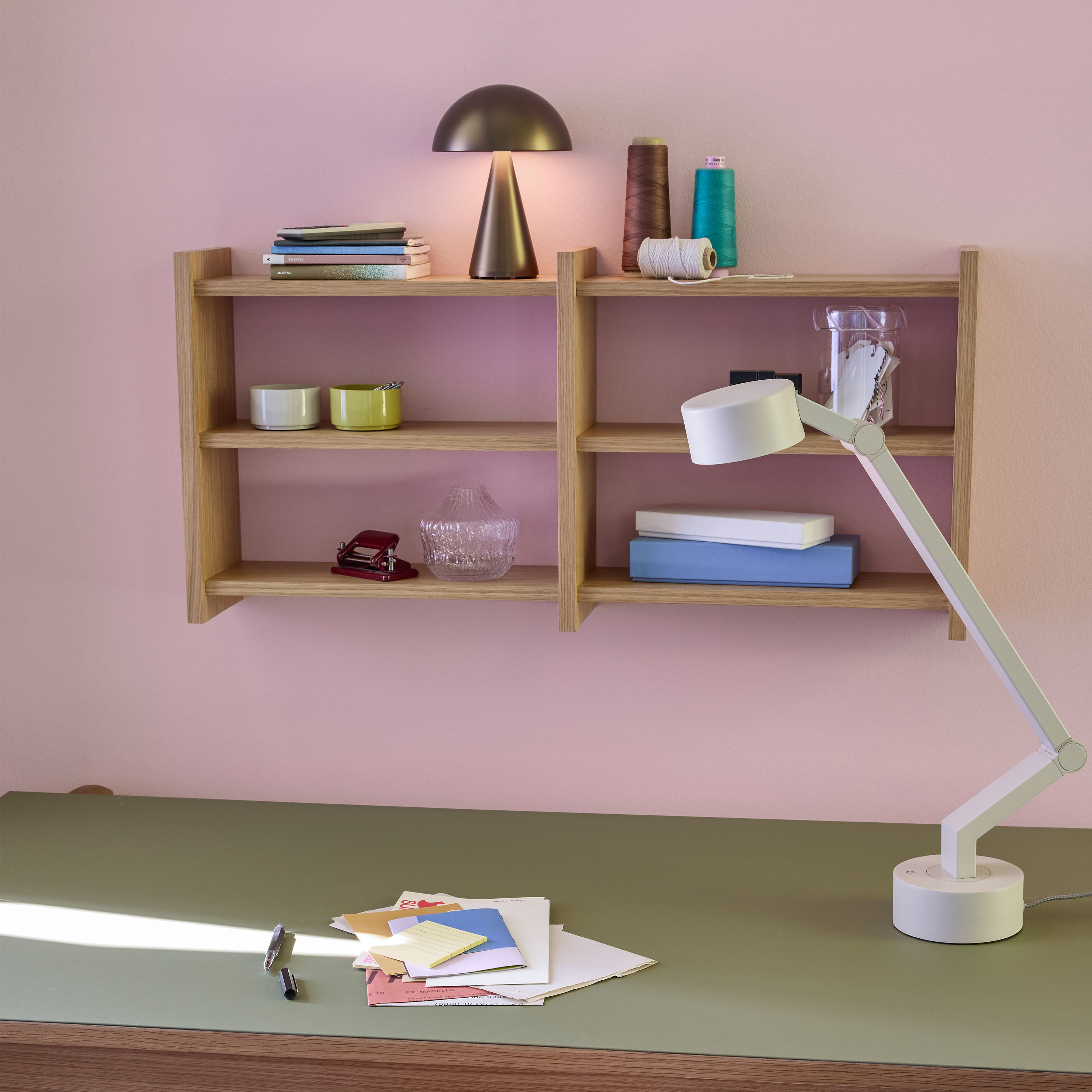 Hübsch Kant Hylle Natural 85x40