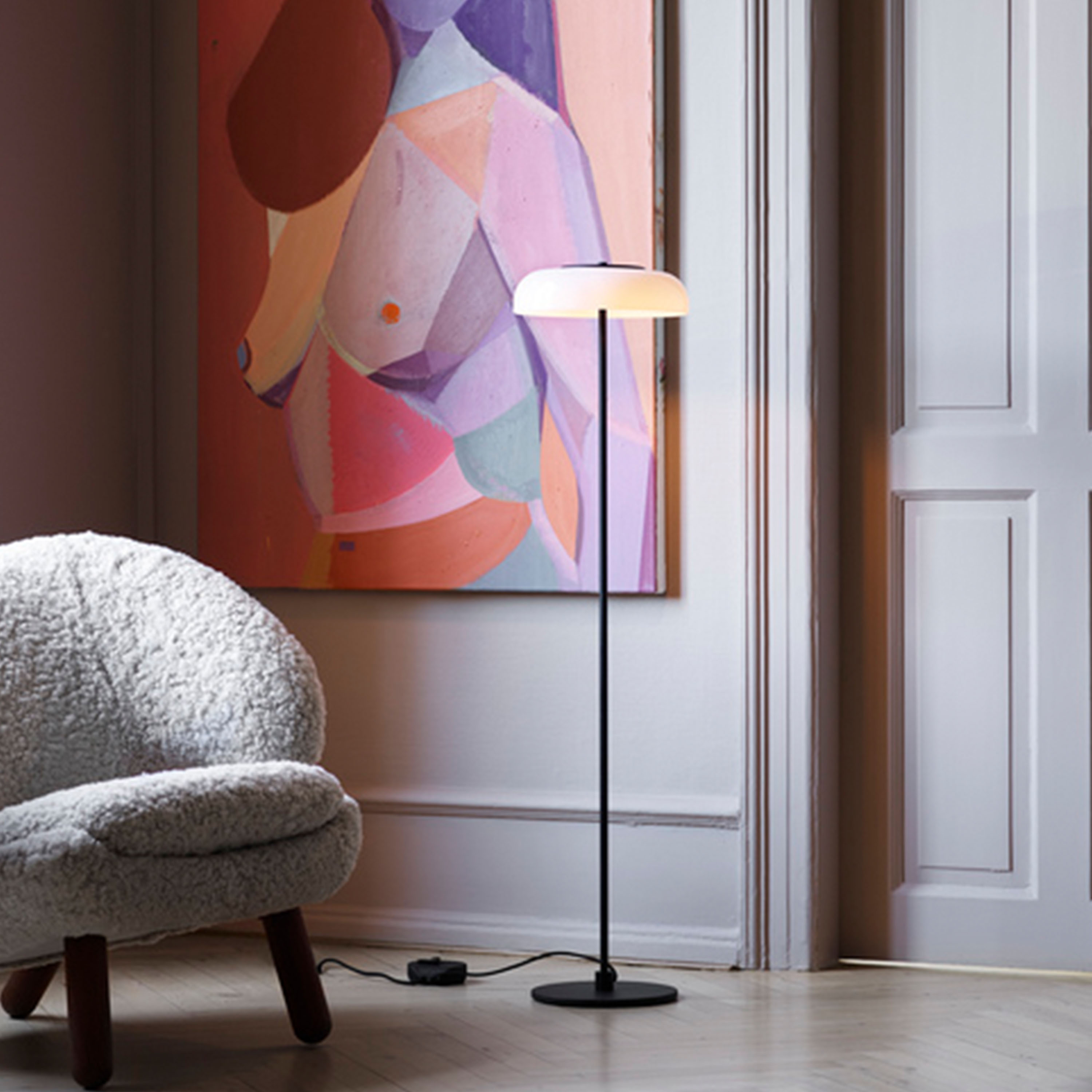 Nuura Blossi Golvlampa Black/Opal