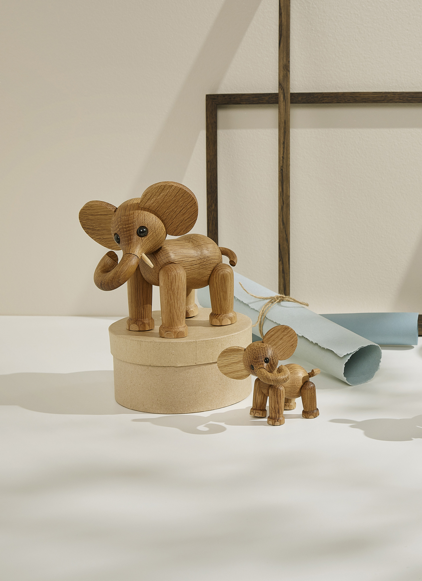 Spring Copenhagen Ollie Elephant Koristelu Tammi/Vaahtera 15cm