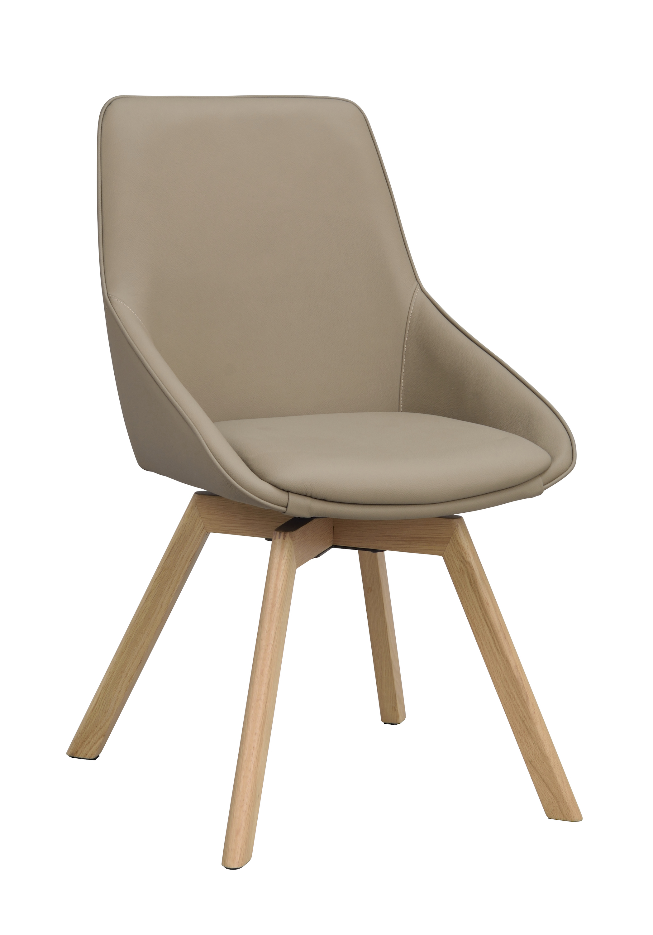 Rowico Home Alison Matstol Beige Läder/Ek
