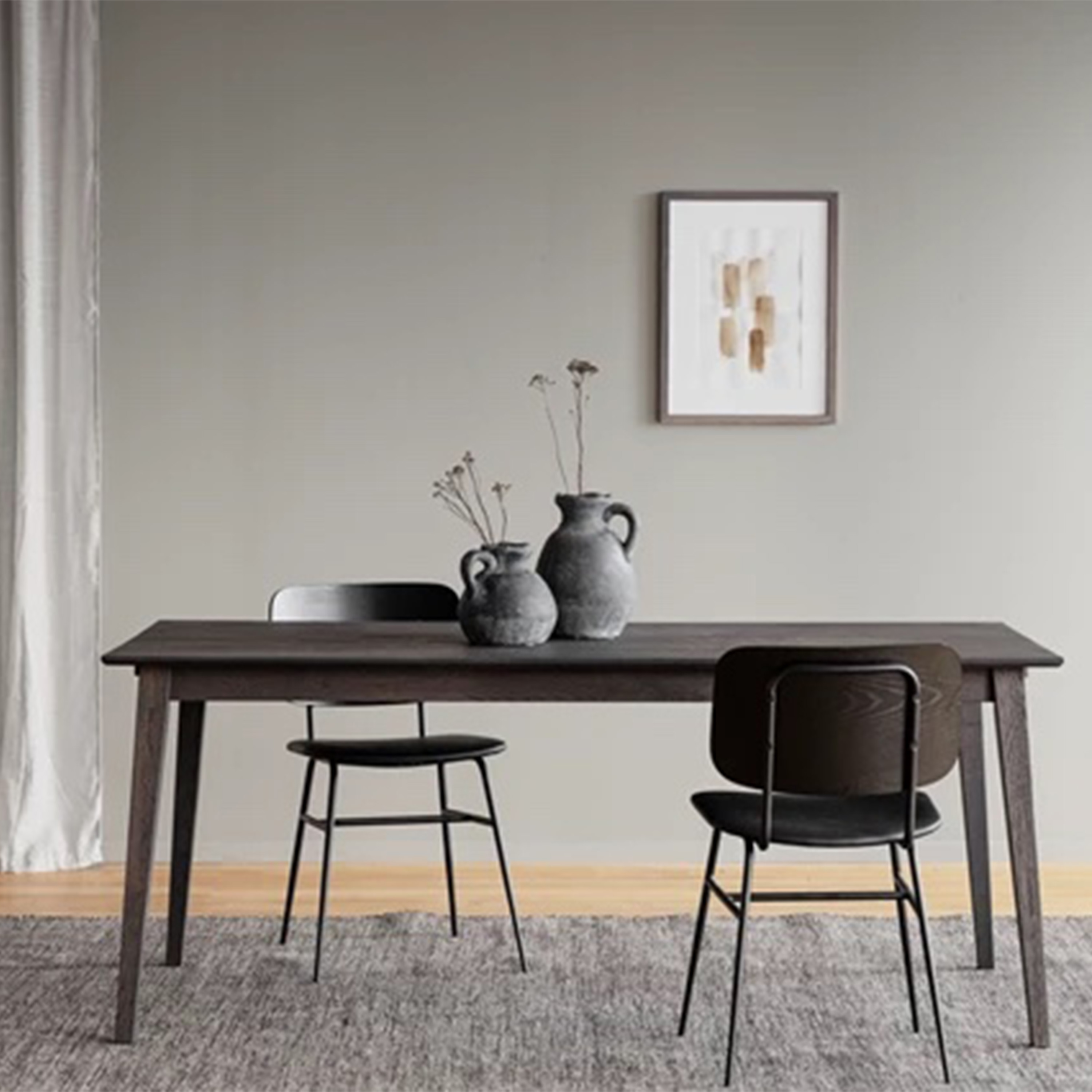 Rowico Home Filippa Matbord Mörkbrun Ek 180cm