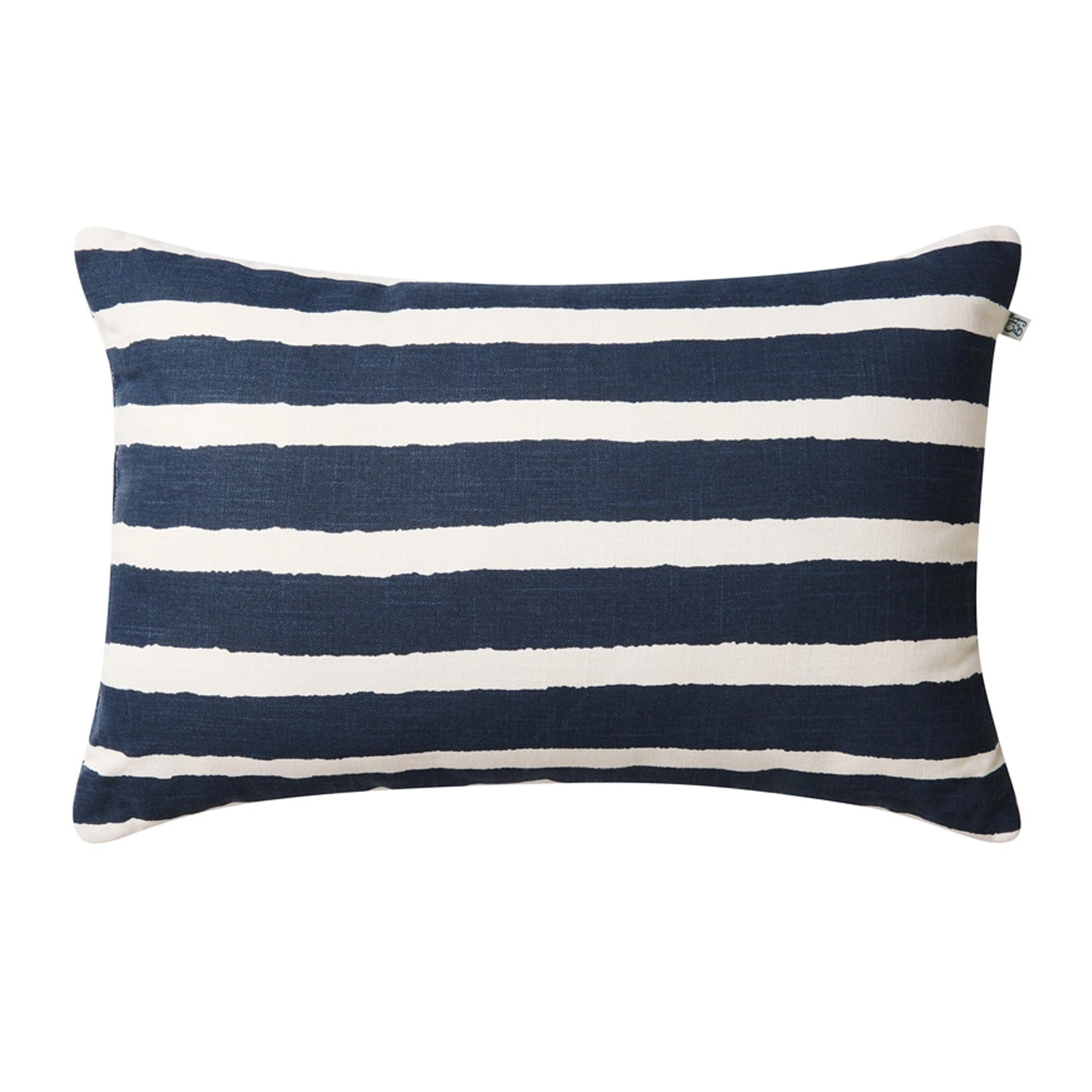 Block Stripe Outdoor prydpute blå/hvit 40x60