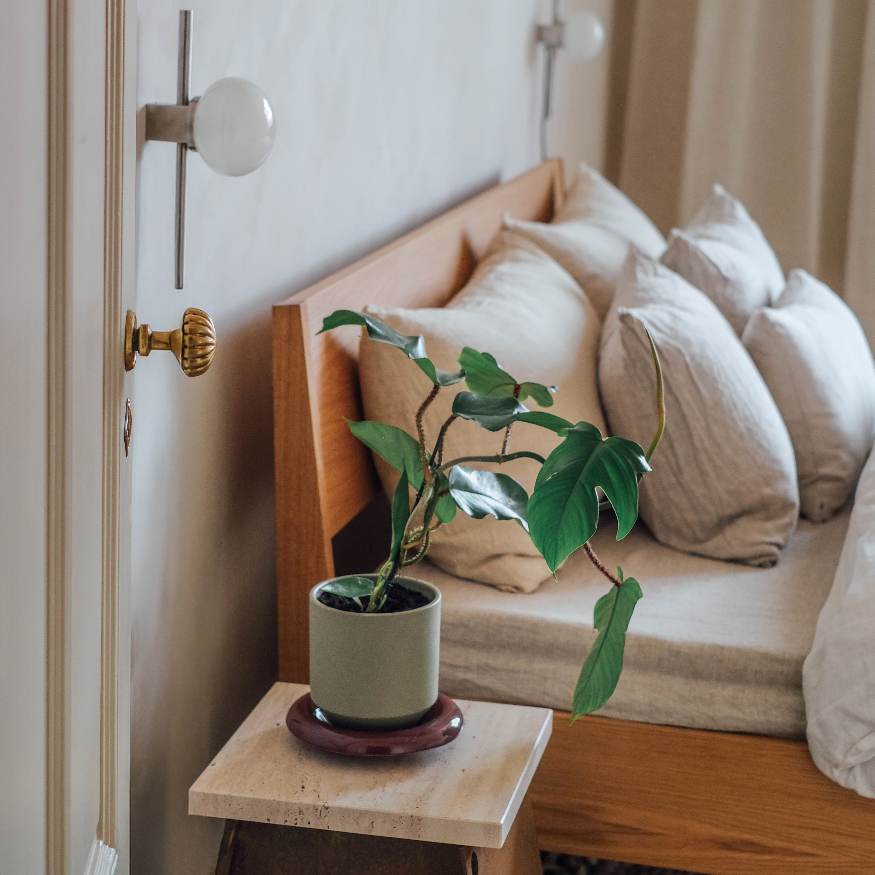 Bergs Potter Lily Topf glasiert Sage Green Ø25