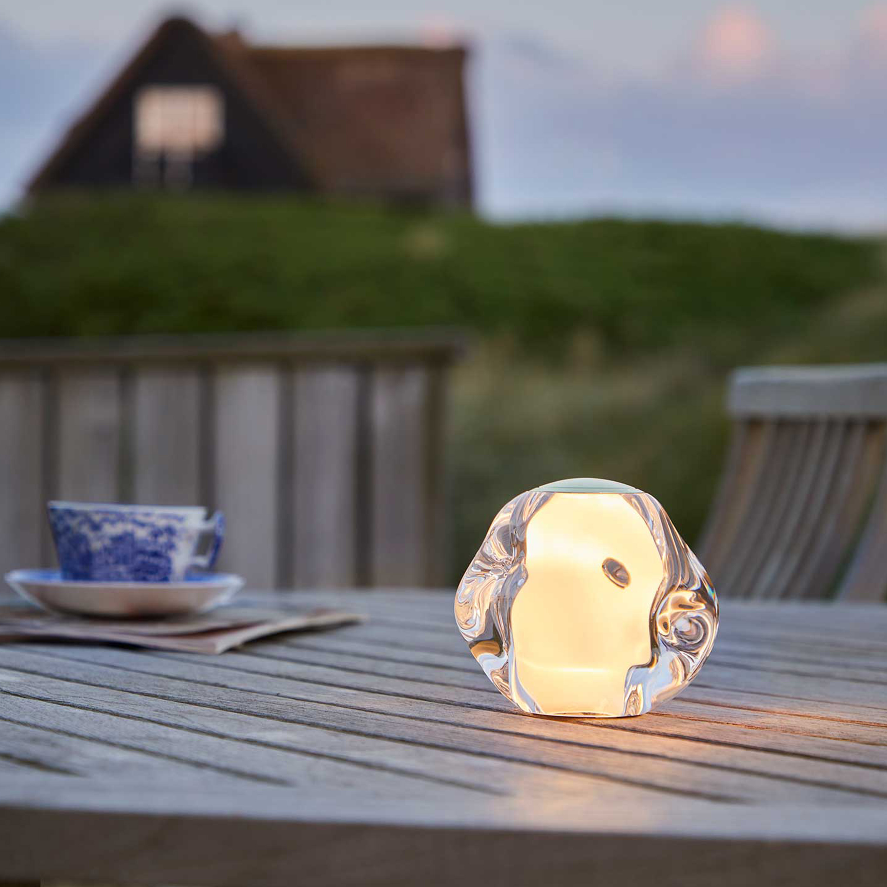 LOOM Design Ice Ball Portabel Bordlampe Chrome