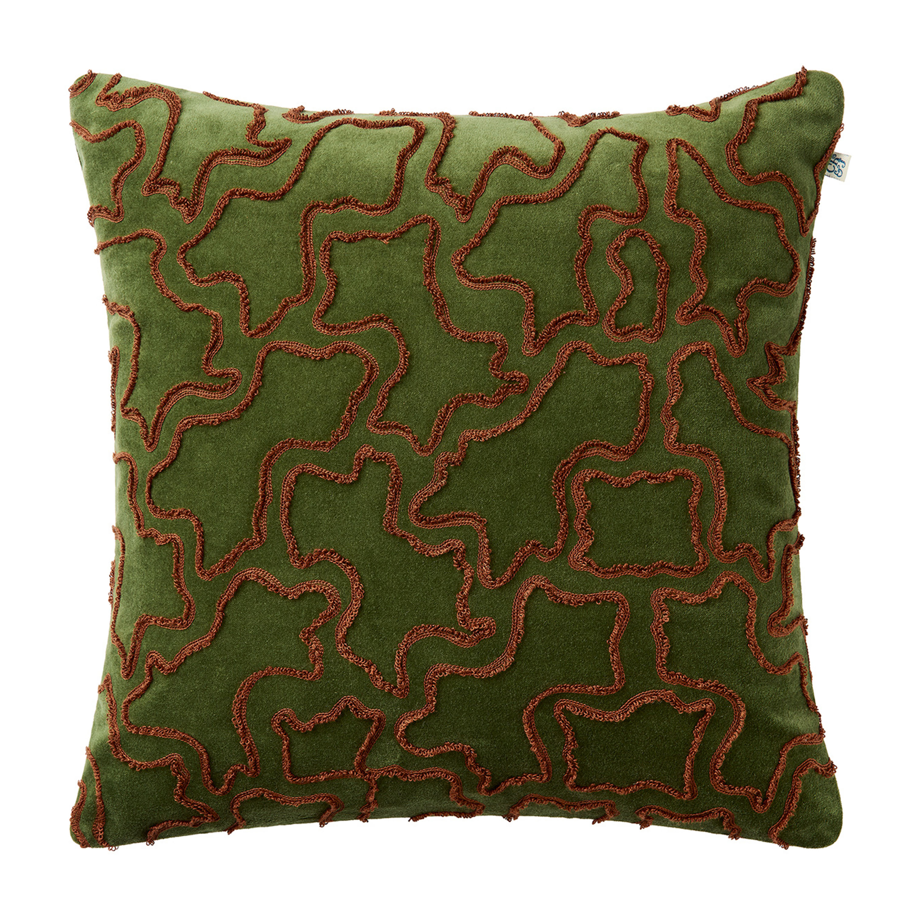 Ganga Tyynyliina Cactus Green/Terracotta 50x50