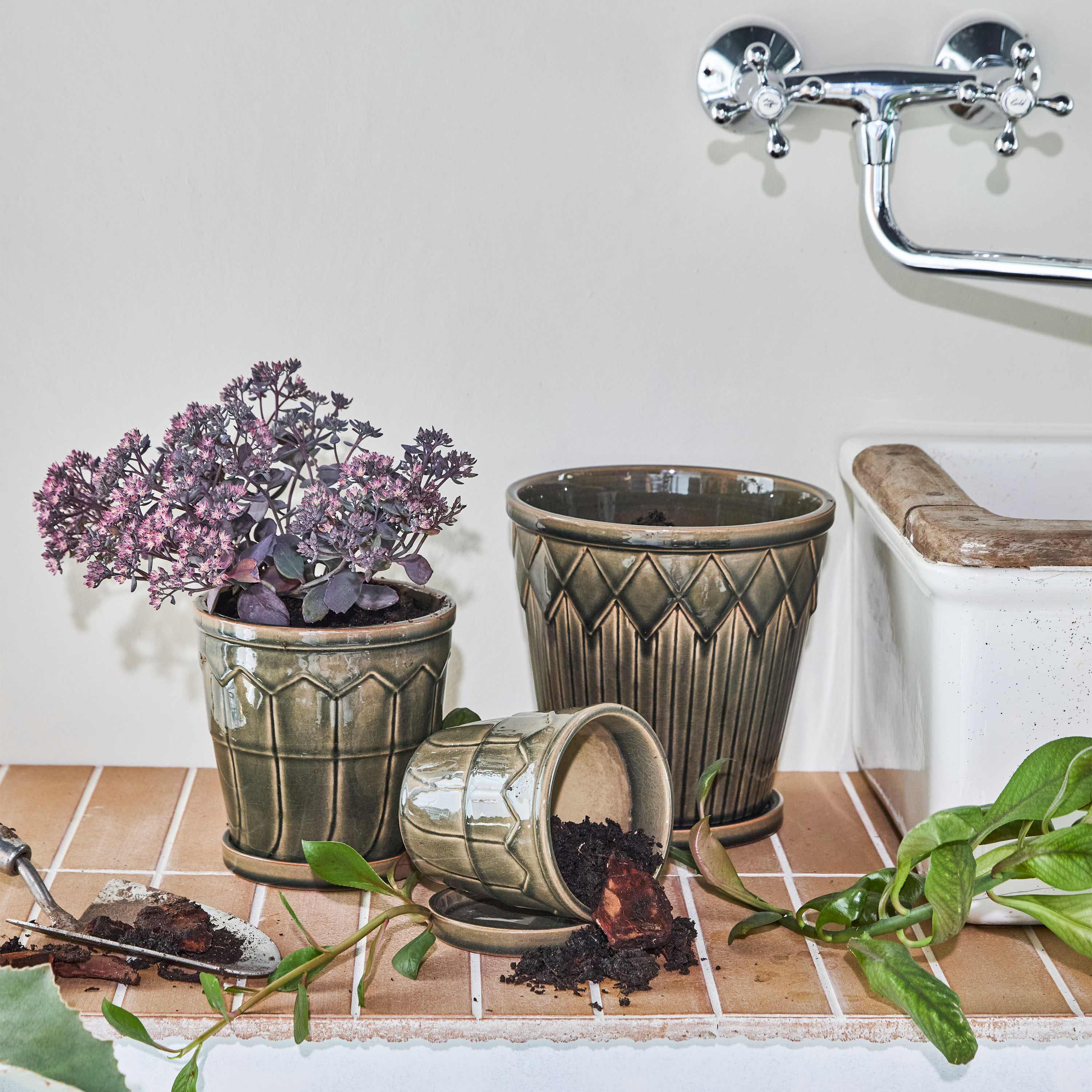 House Doctor Cora Ruukku Harmaa 3‑pack