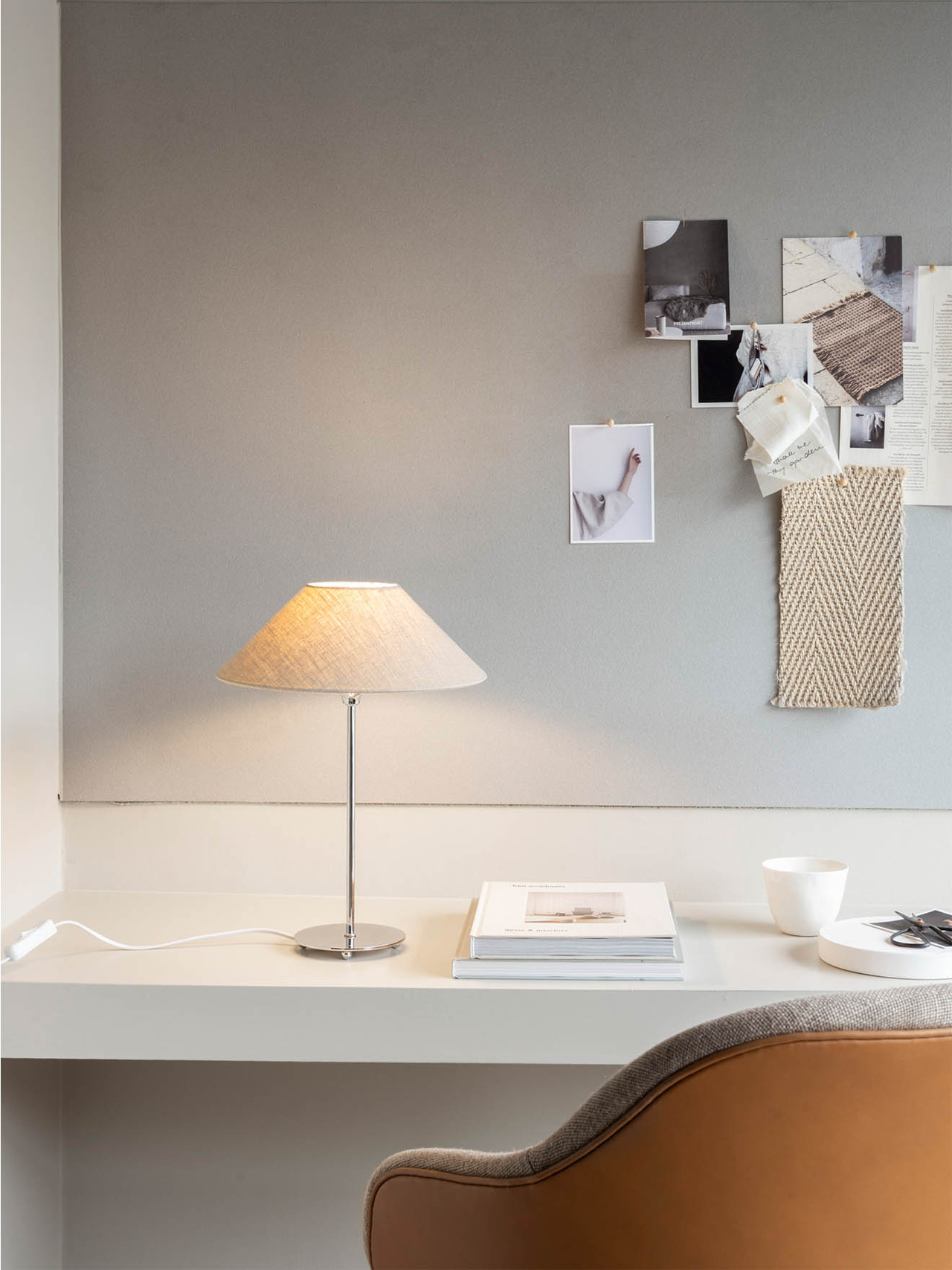 Watt &amp; Veke Line Lampfot Silver 35cm