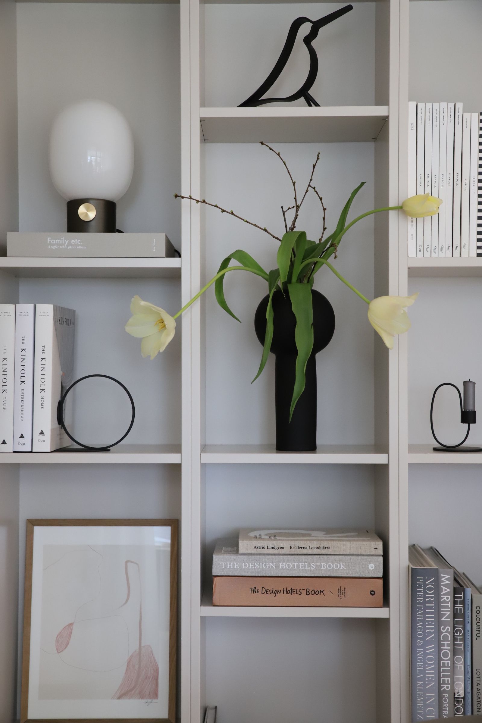 Cooee Design Pillar Maljakko Musta 32cm