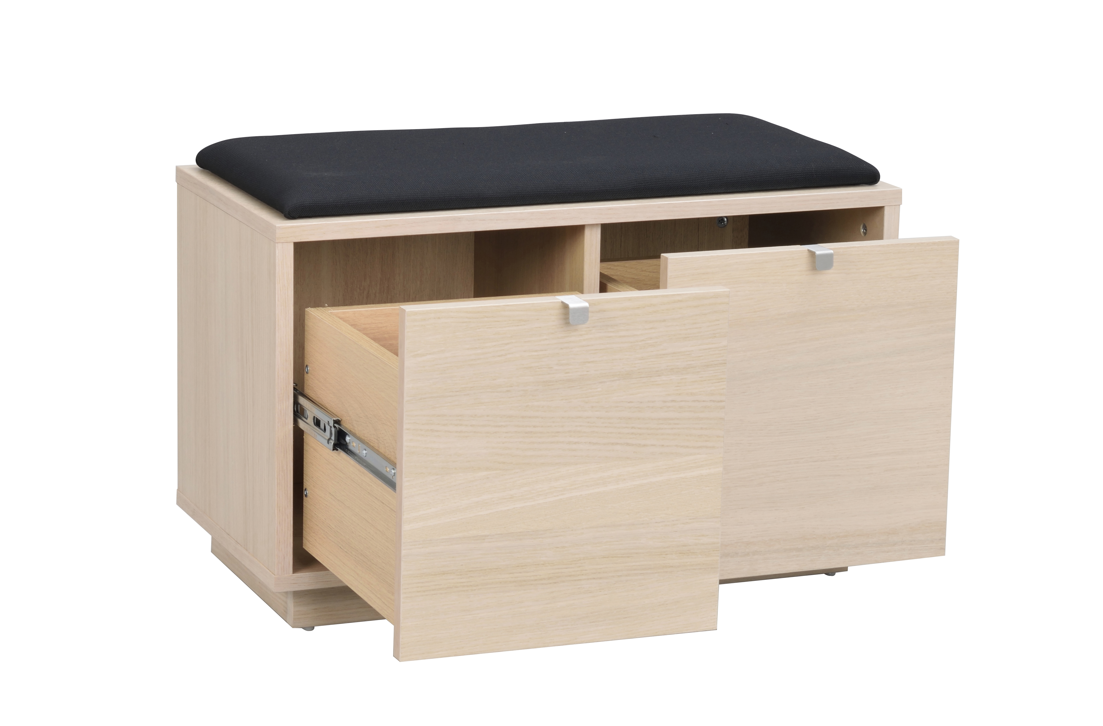 Rowico Home Confetti Bänk 2 Vitpigmenterad/Svart