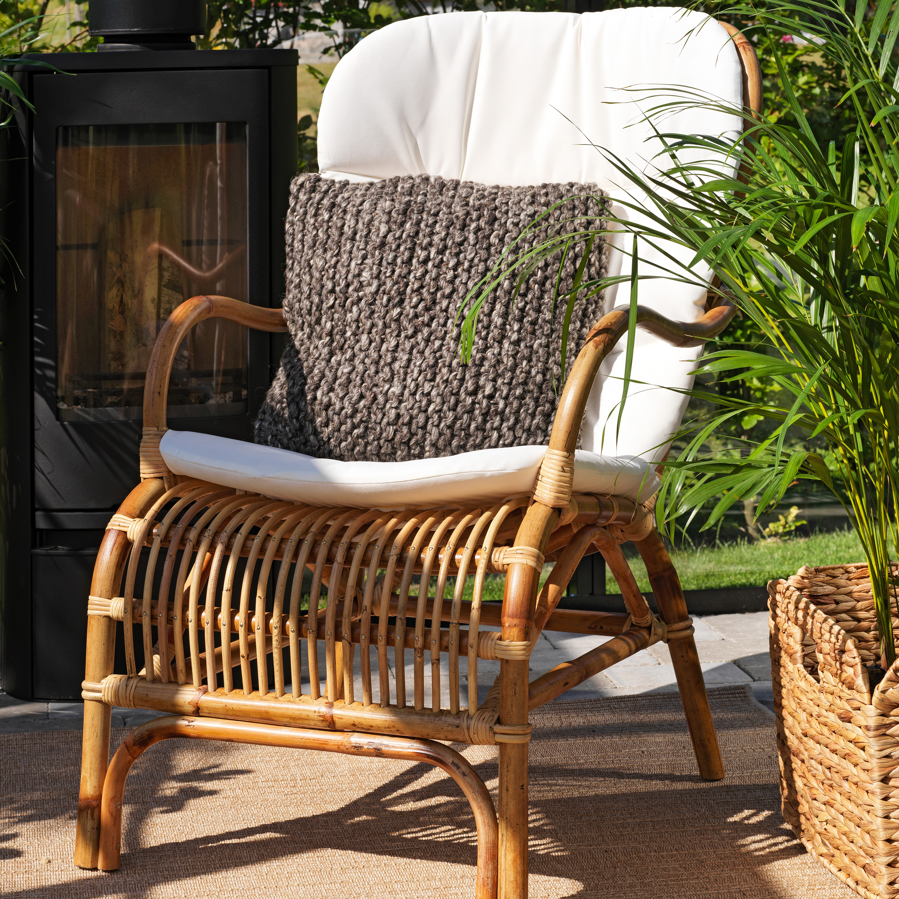 Brafab Vallda Loungefåtölj Natur