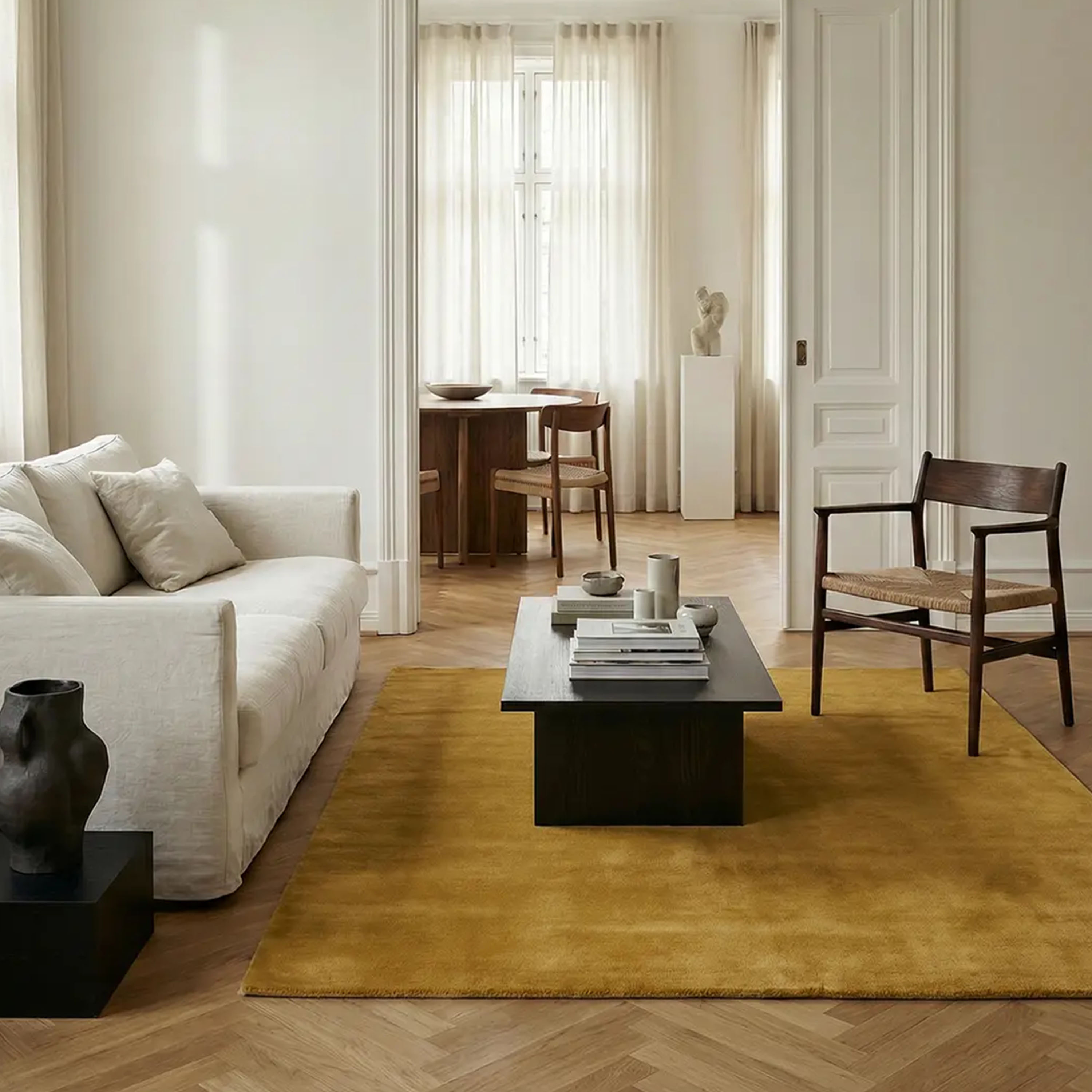 Classic Collection Solid Villamatto Okra 200x300