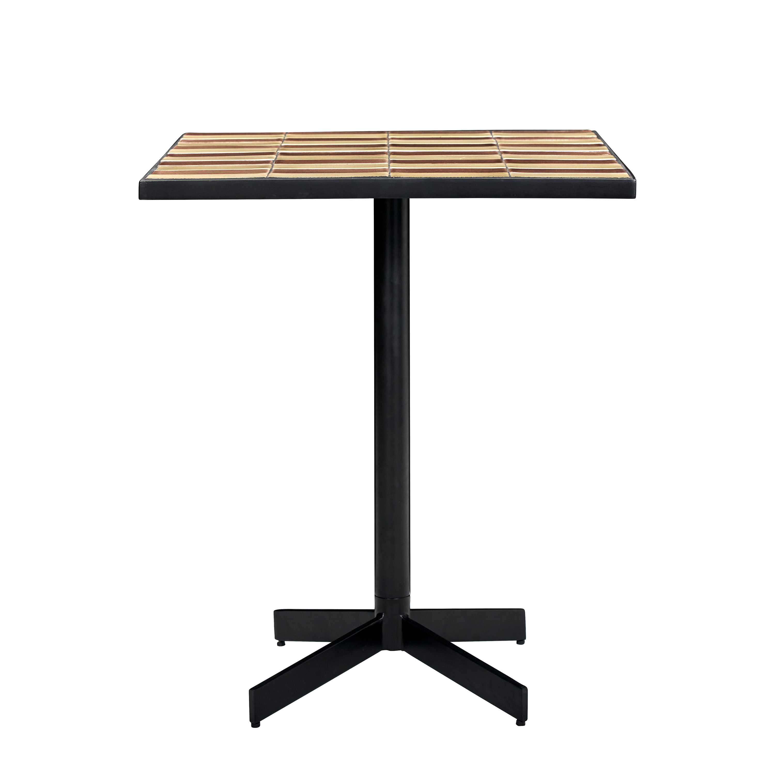 Stripe Matbord Dusty rose/Beige 62x62