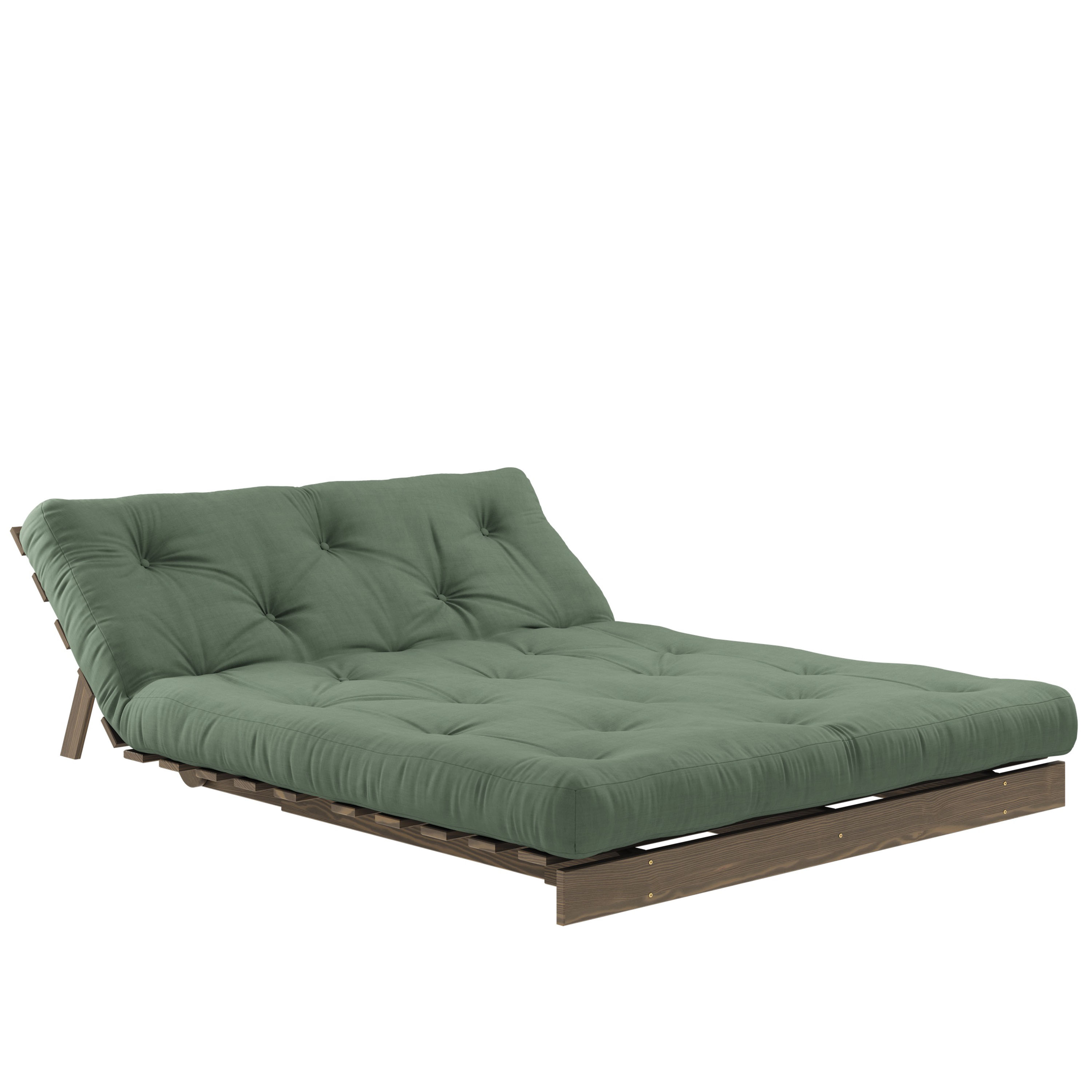 Karup Design Roots Vuodesohva Ruskea/Olive Green 140cm