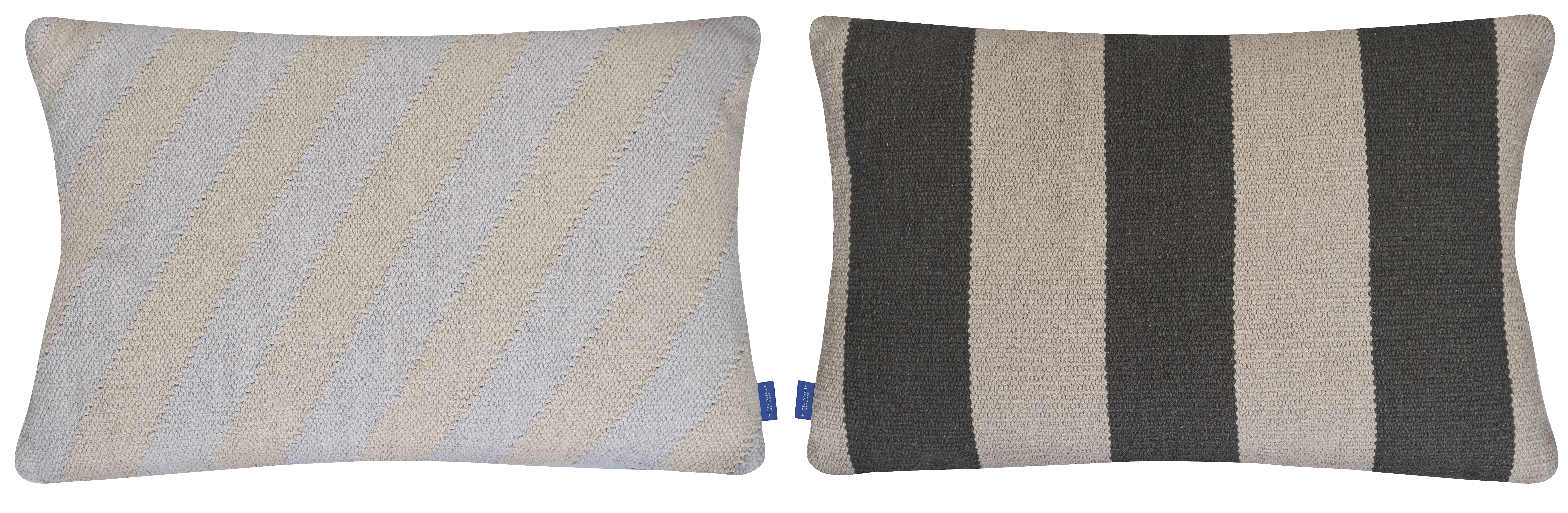 Mette Ditmer Across Kelim Kuddfodral Light Grey 40x60