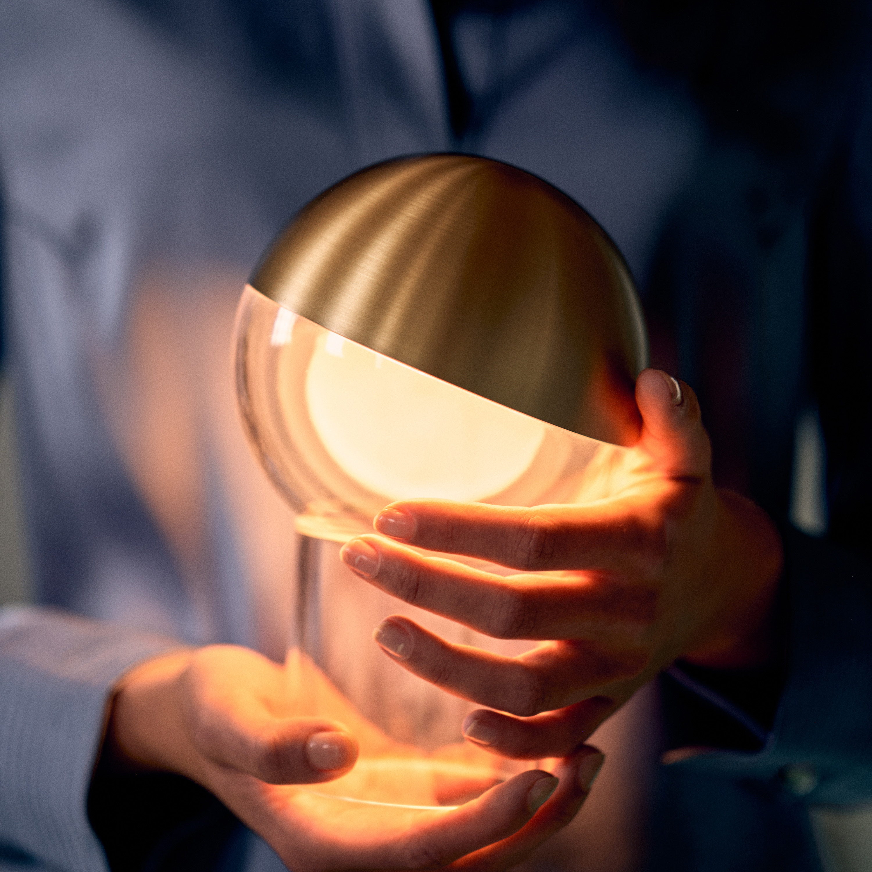 Frandsen Pila Portable Pöytävalaisin Solid Brass 19cm