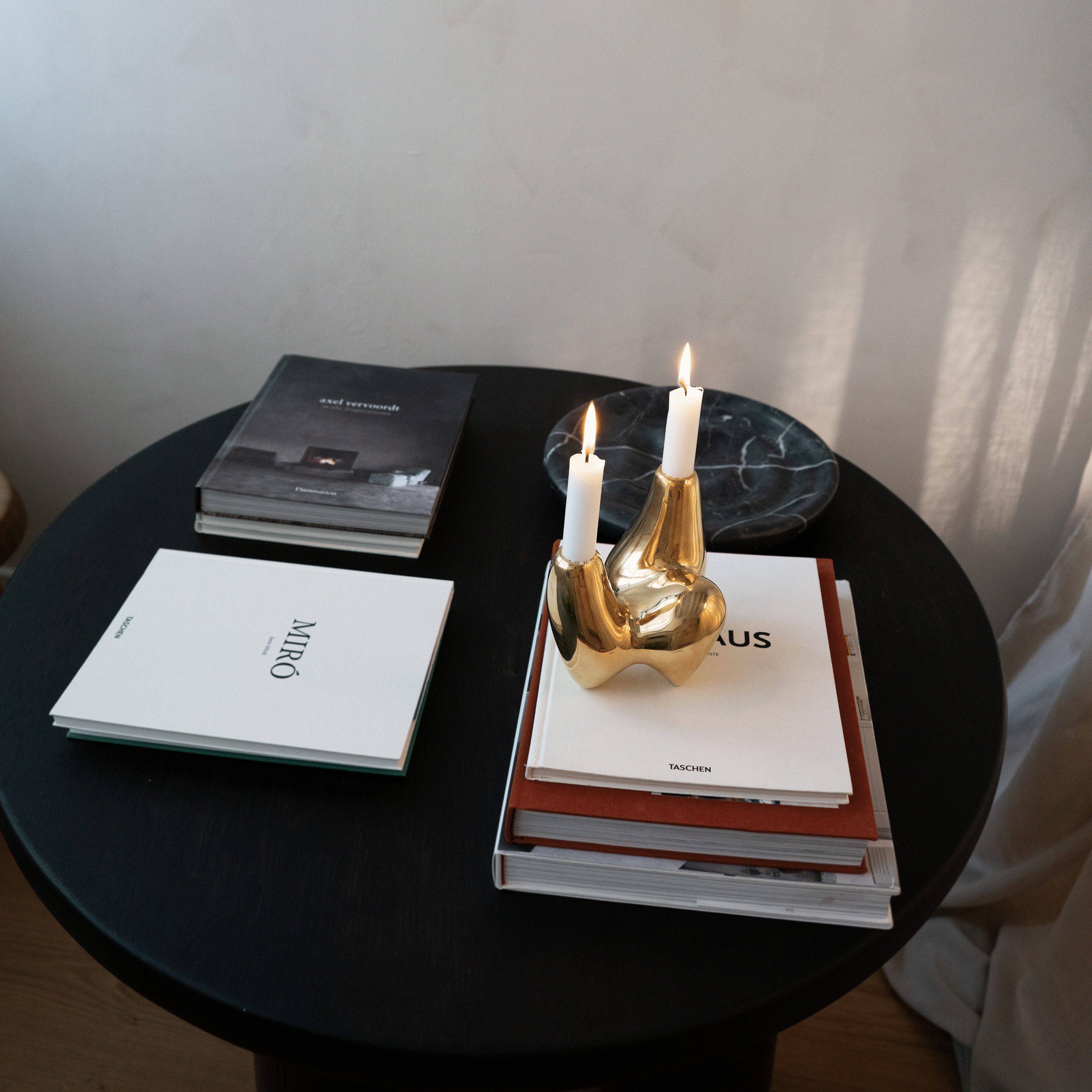 Hein Studio Unity Kerzenhalter Messing 14cm