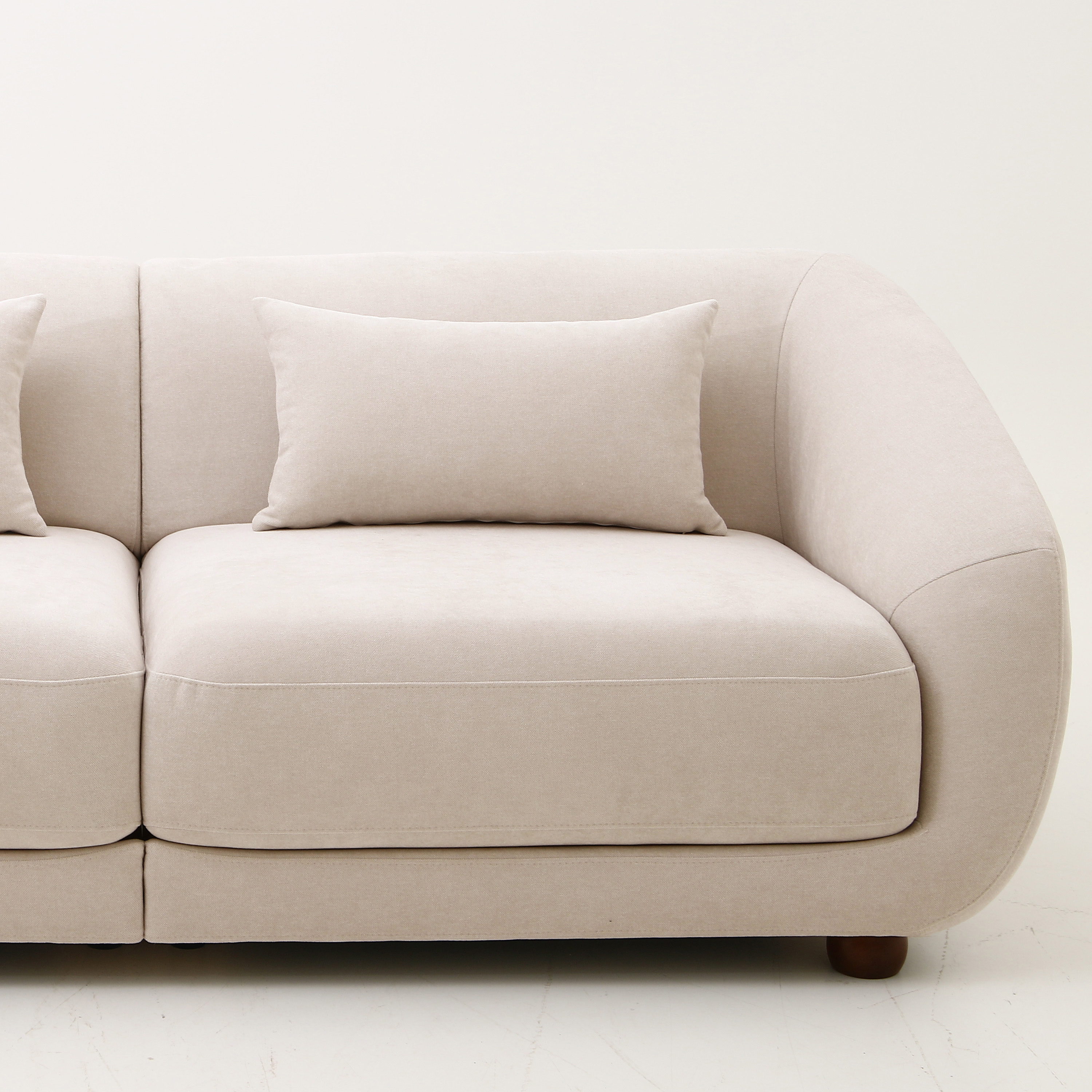 Sleepo Collection Alba 2-Sitzer-Sofa Beige 218cm