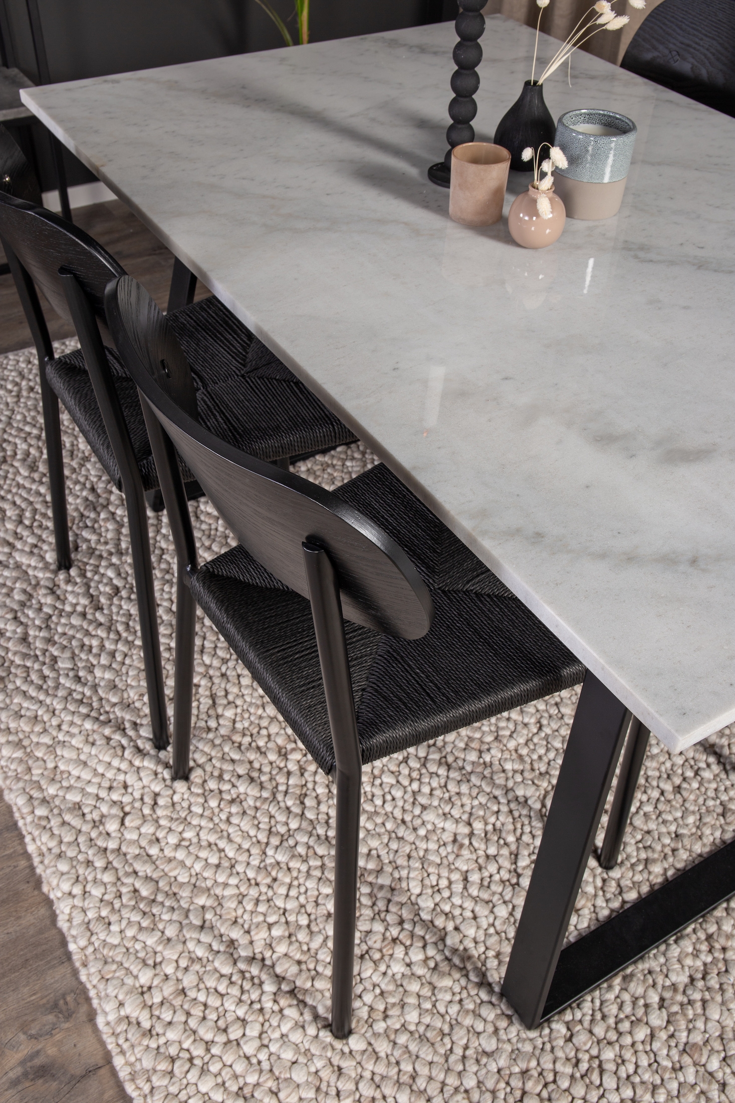 Venture Home Ellie Matstol Svart/Svart