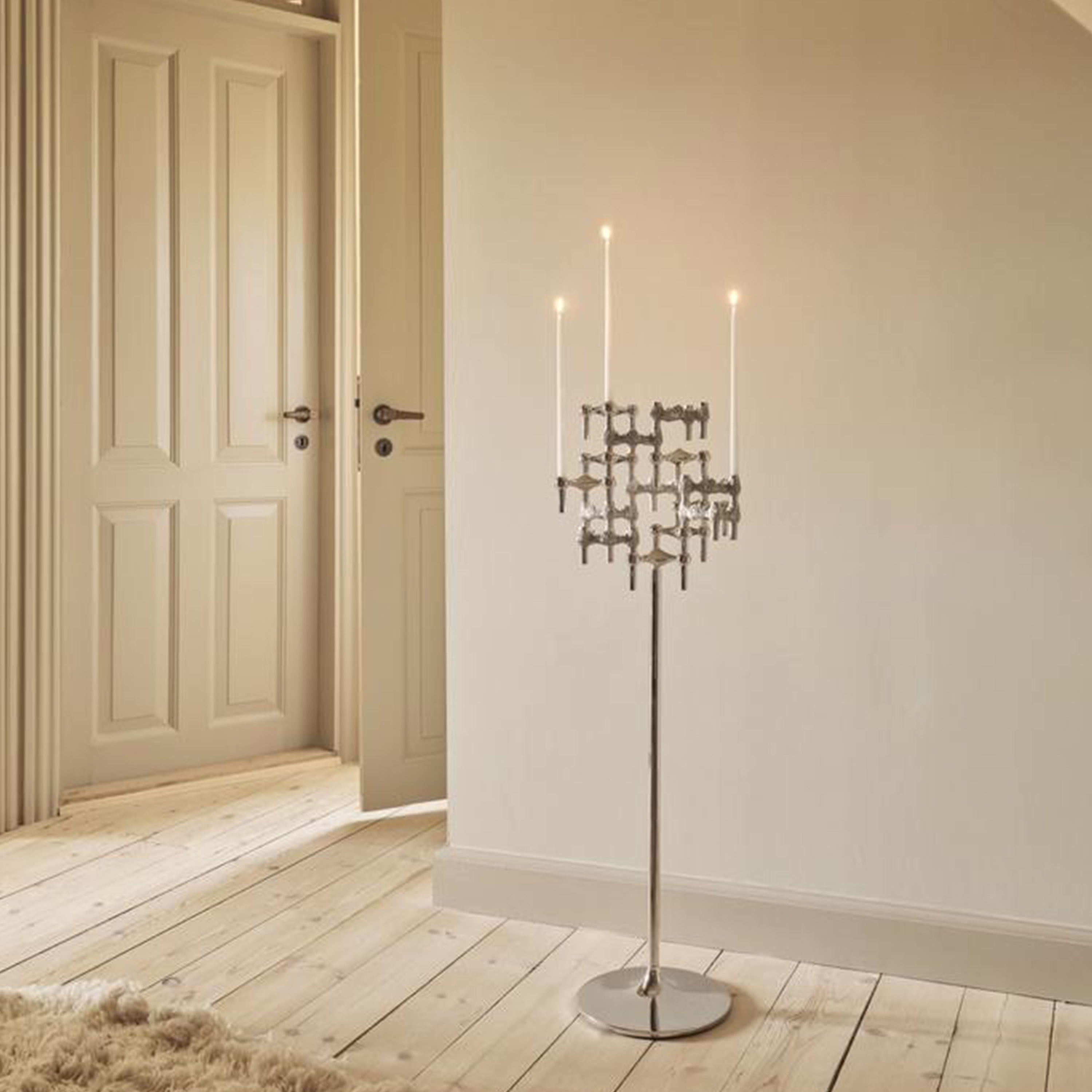 Stoff Quist Ljusstake Brushed Chrome