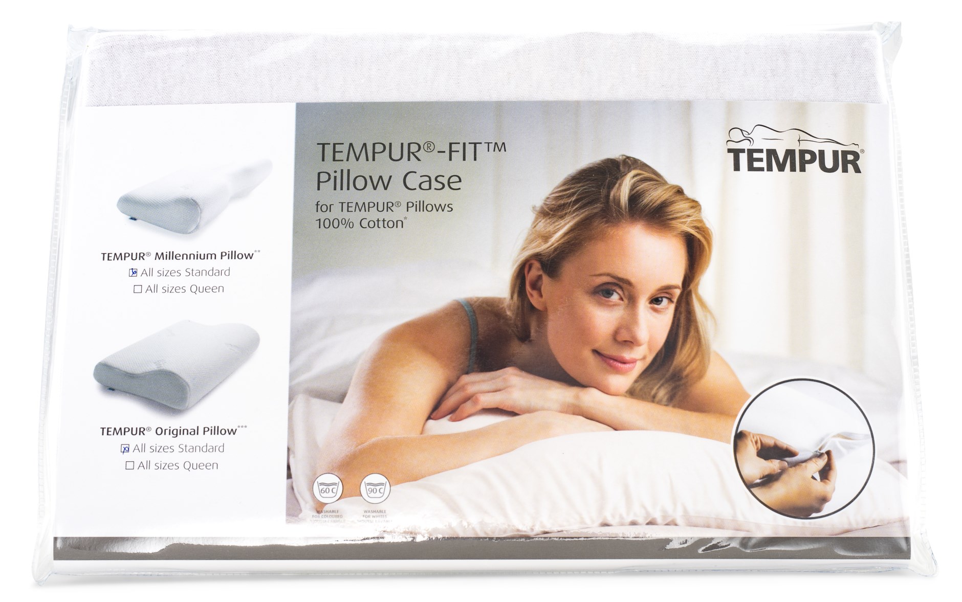 Millennium/Original/ErgoPlus Muotoonommeltu Tyynyliina Valkoinen