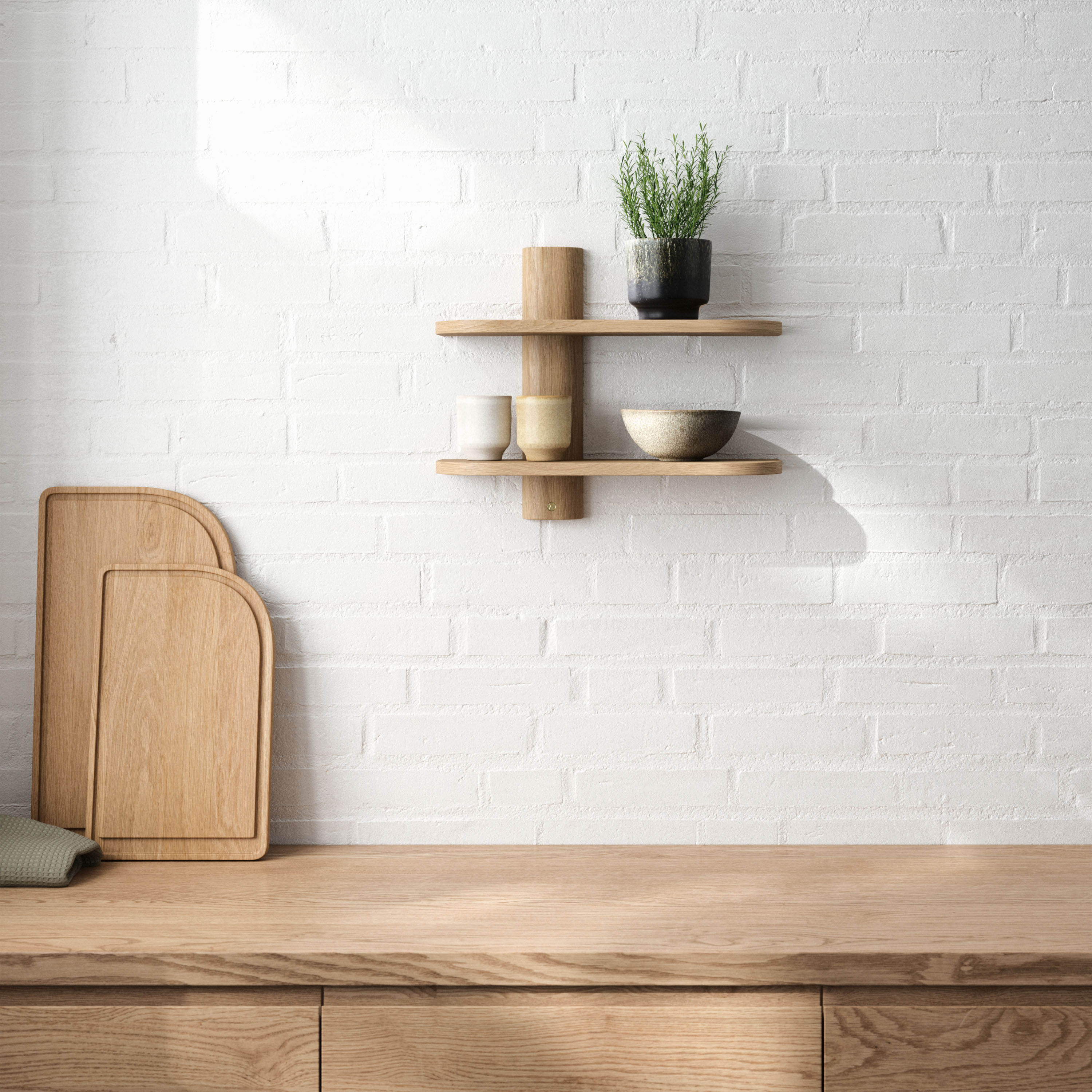 Andersen Furniture Curve Leikkuulauta Tammi Large