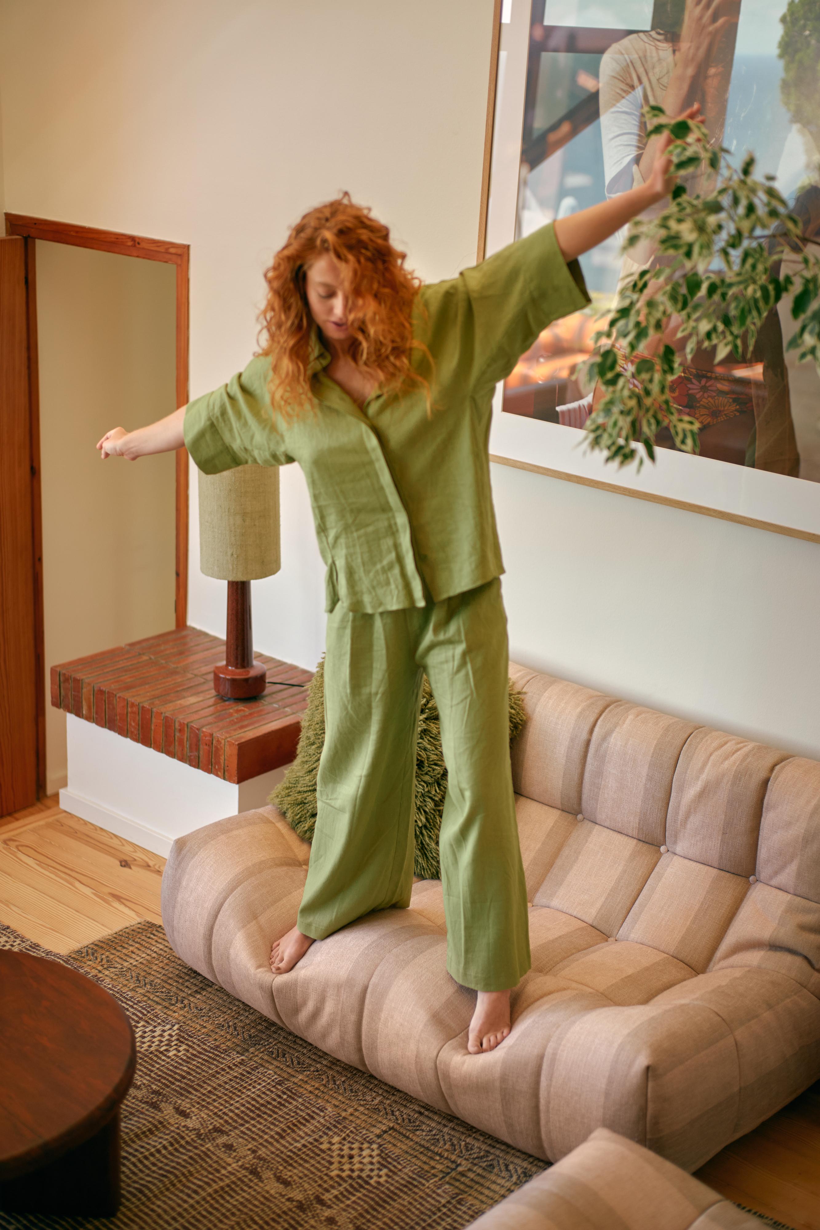 HKliving Lazy Lounge 2-sits Soffa Lodge