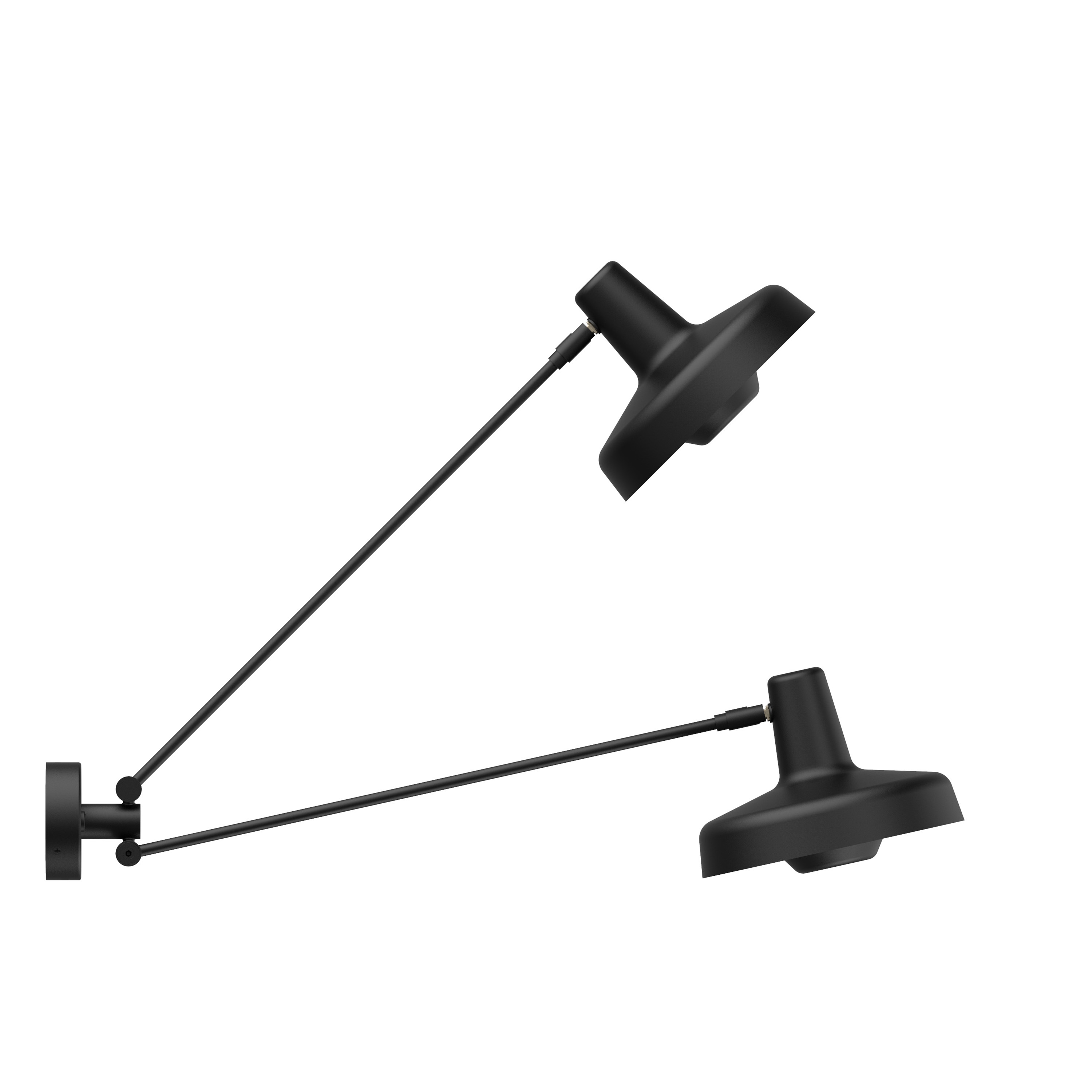 Grupa - Arigato Wandleuchte Palace Double Black - Schwarz - Wandleuchten