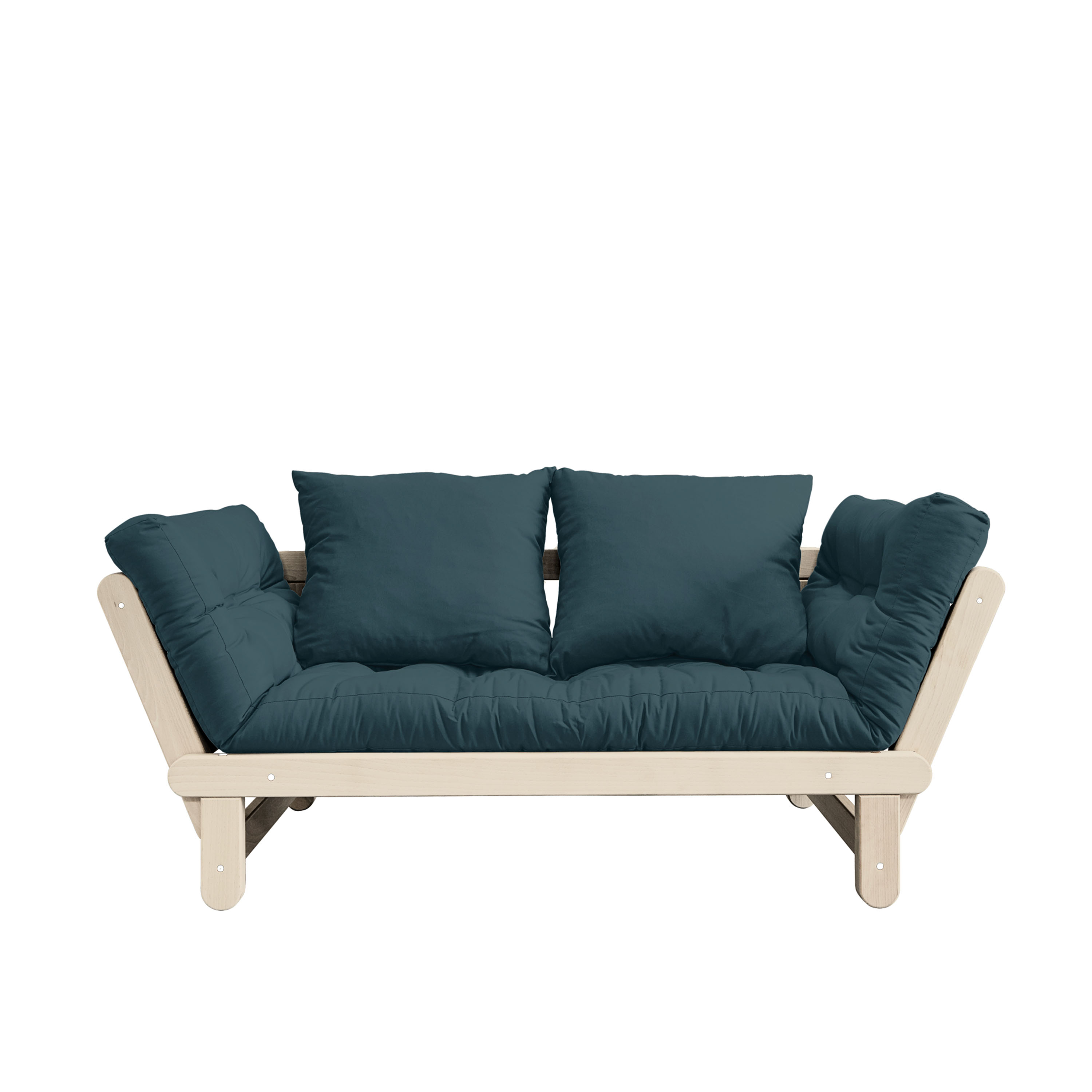Beat Bäddsoffa Natur/Petrol Blue 200cm
