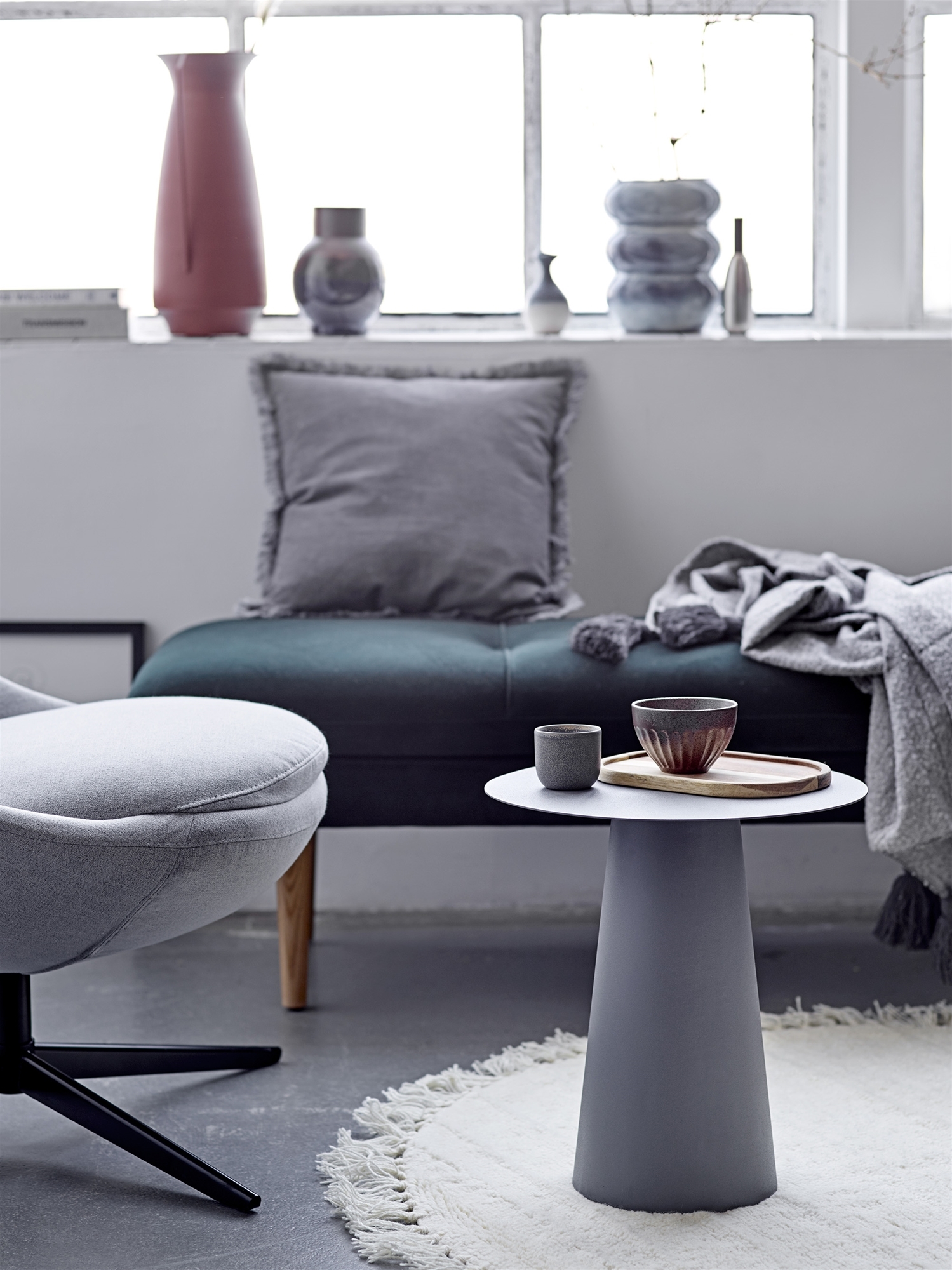 Bloomingville Sabrina Pyöreä Villamatto Ø110