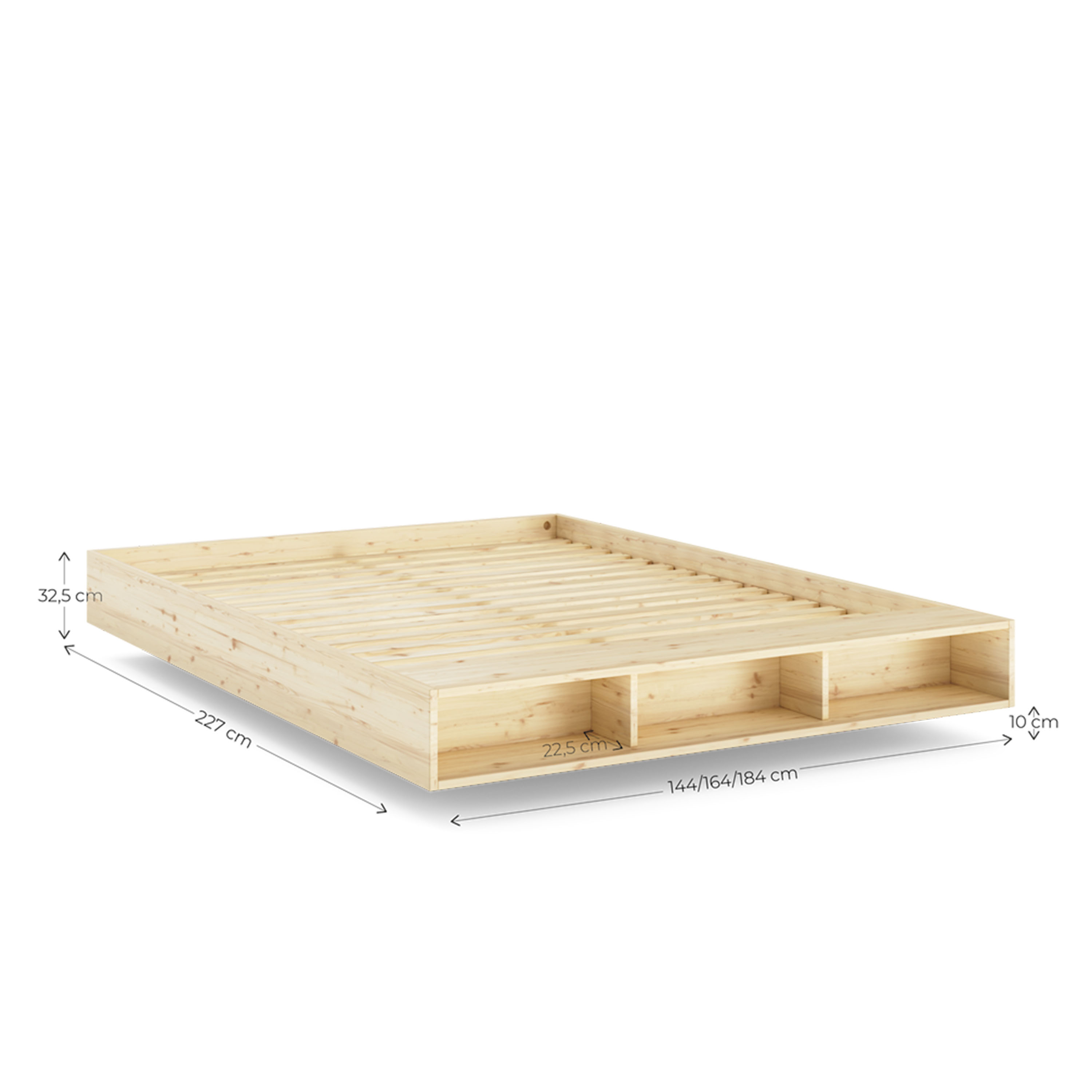 Karup Design Merge Sängram Raw 180x200