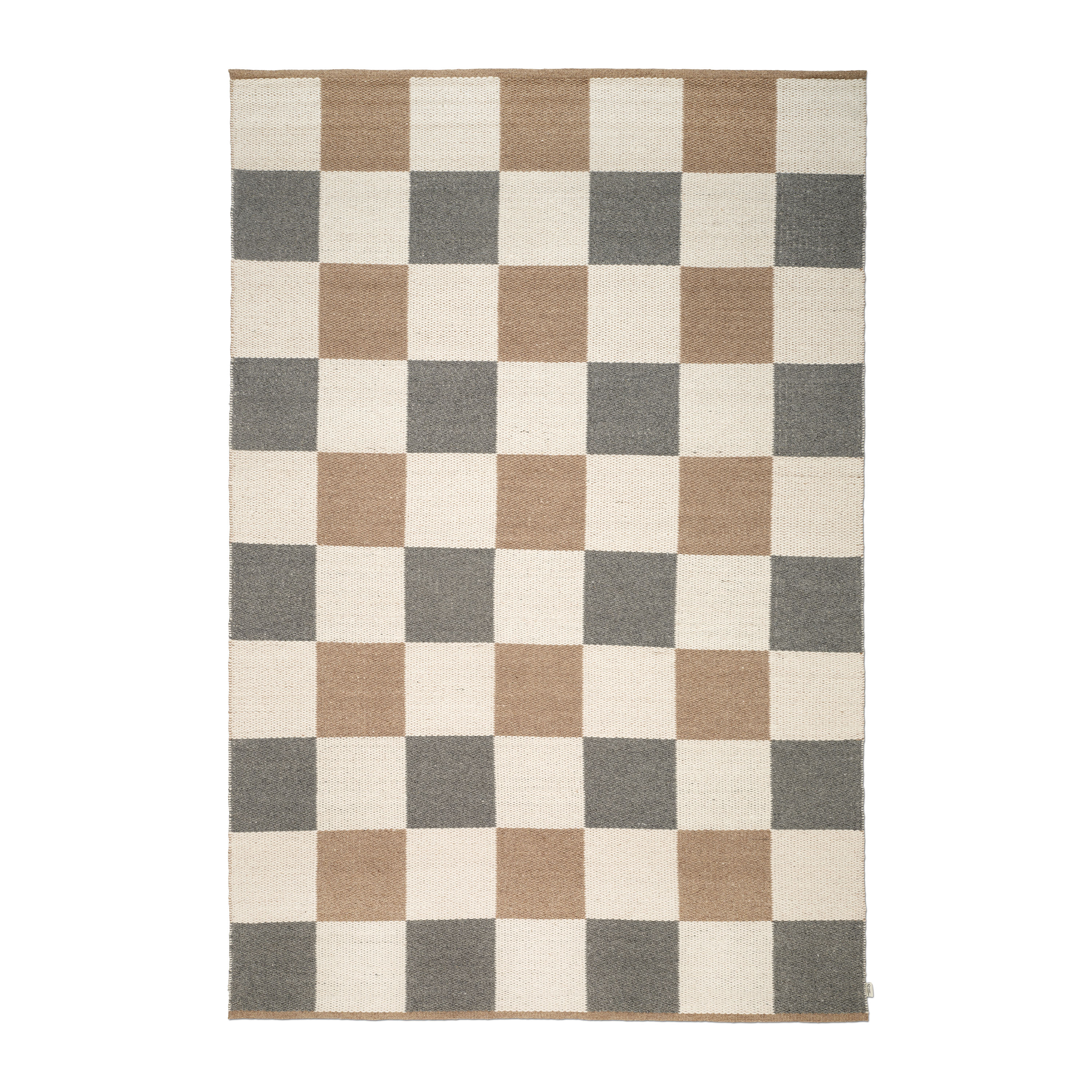 Classic Collection Checked Ullmatta Grey/Natural 170x230
