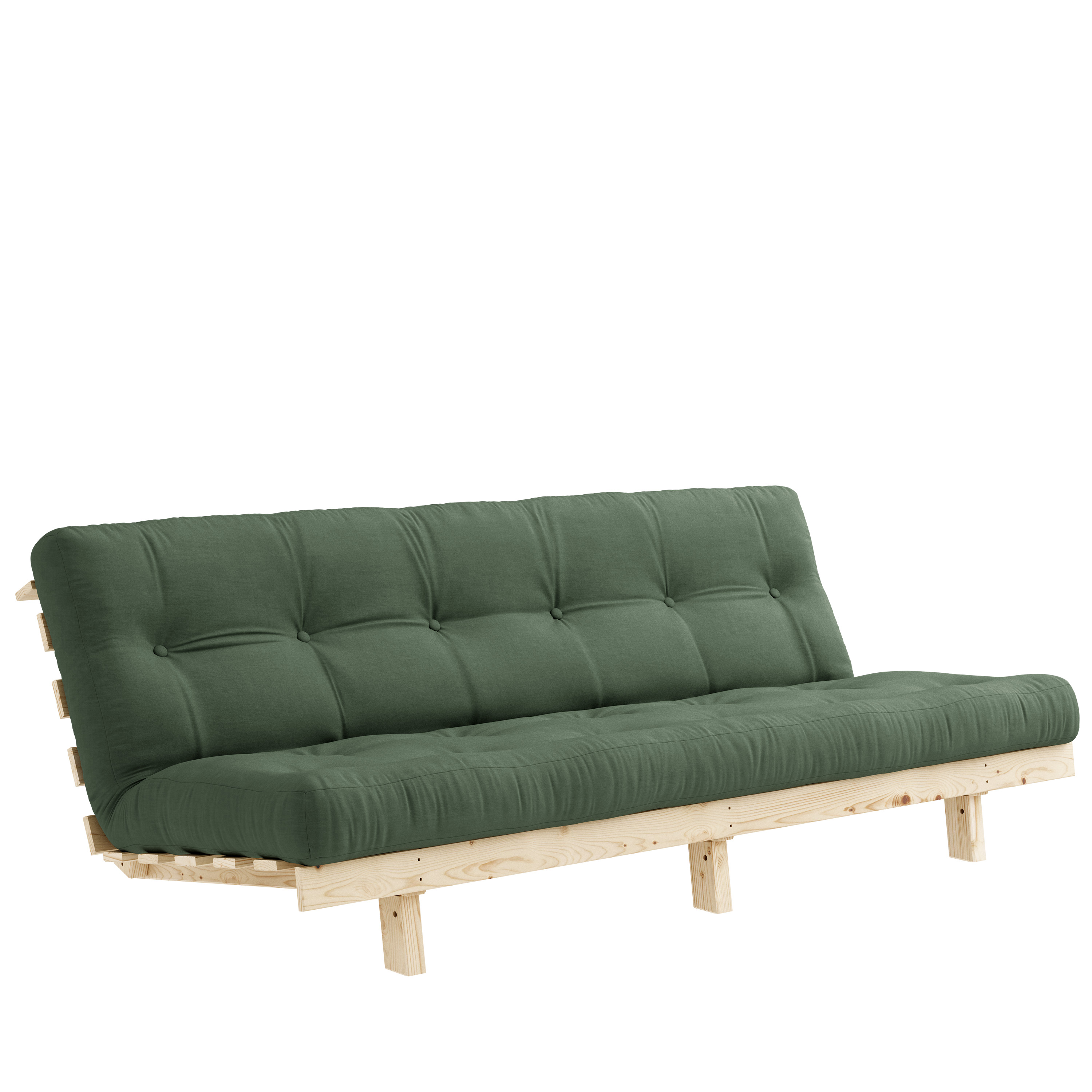Lean Raw Schlafsofa Olive Green 130x200
