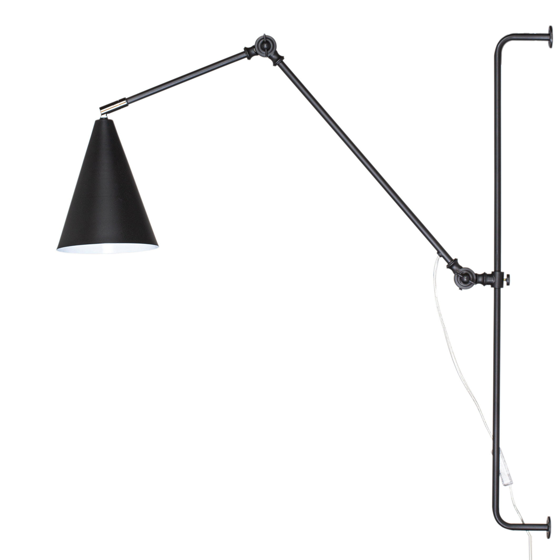 Yukon Vägglampa Matt Svart 78cm