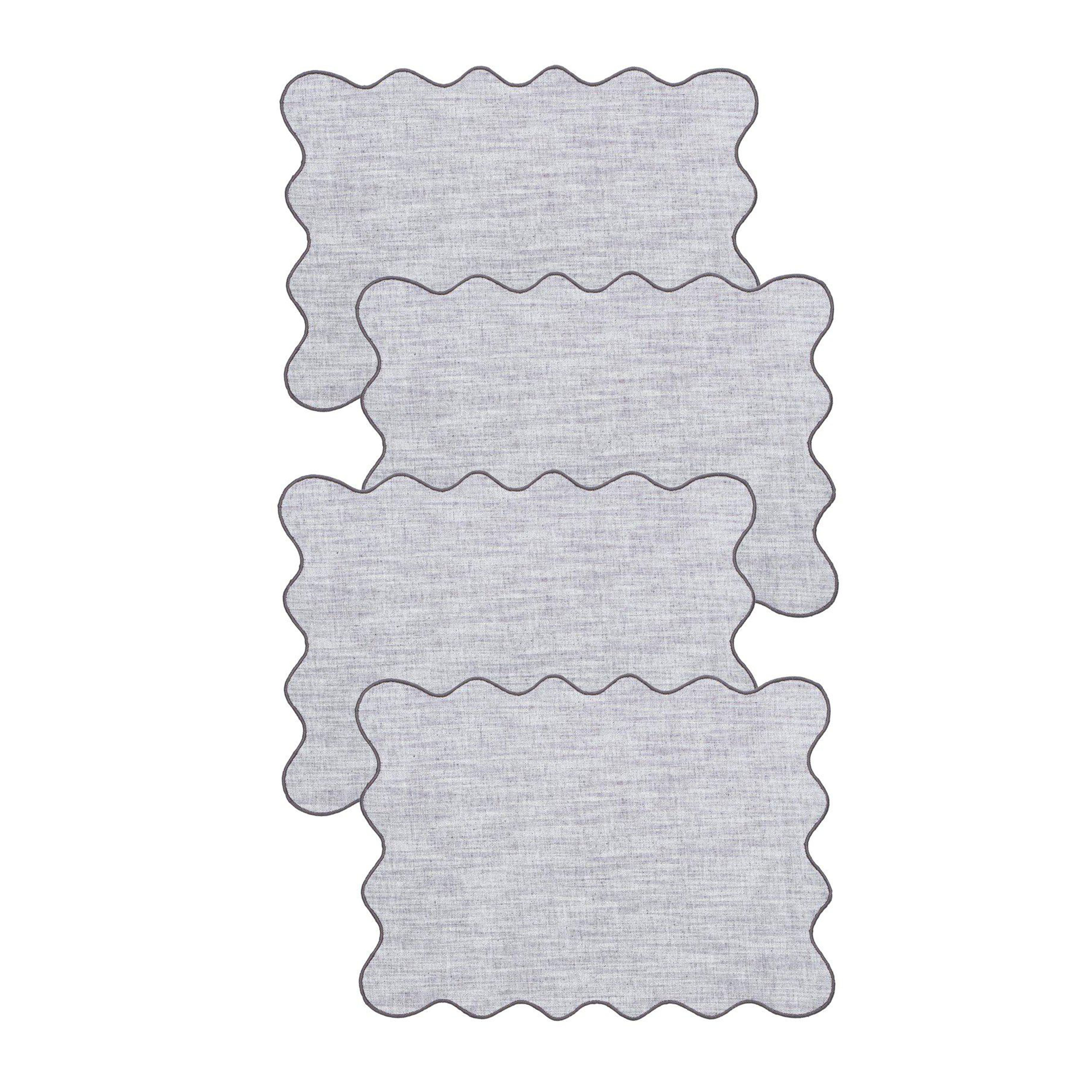 Sabina Bordbrikke Asfalt 35x45 4-pk
