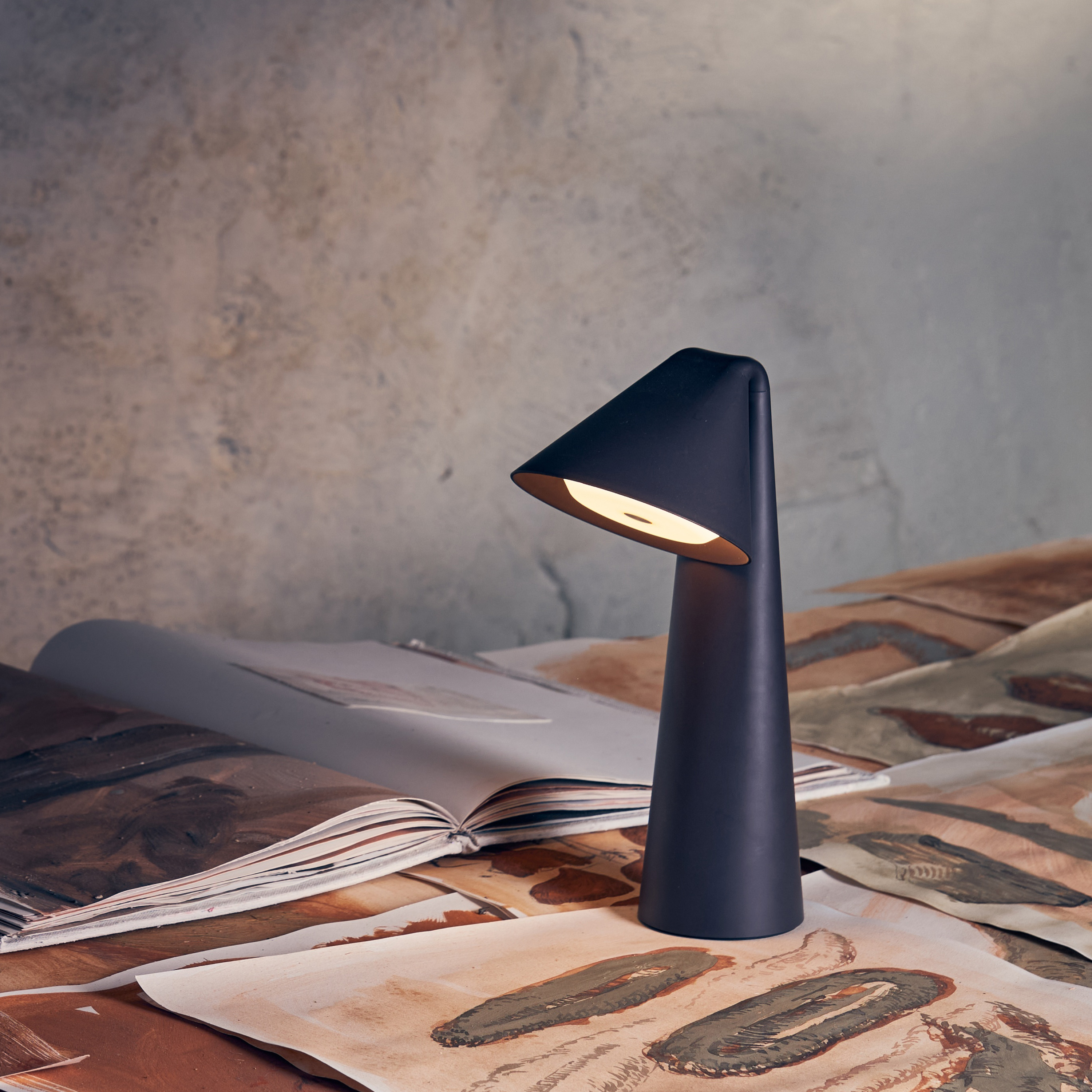 Frandsen Ami Por Tischlampe Chocolate Clay 31cm