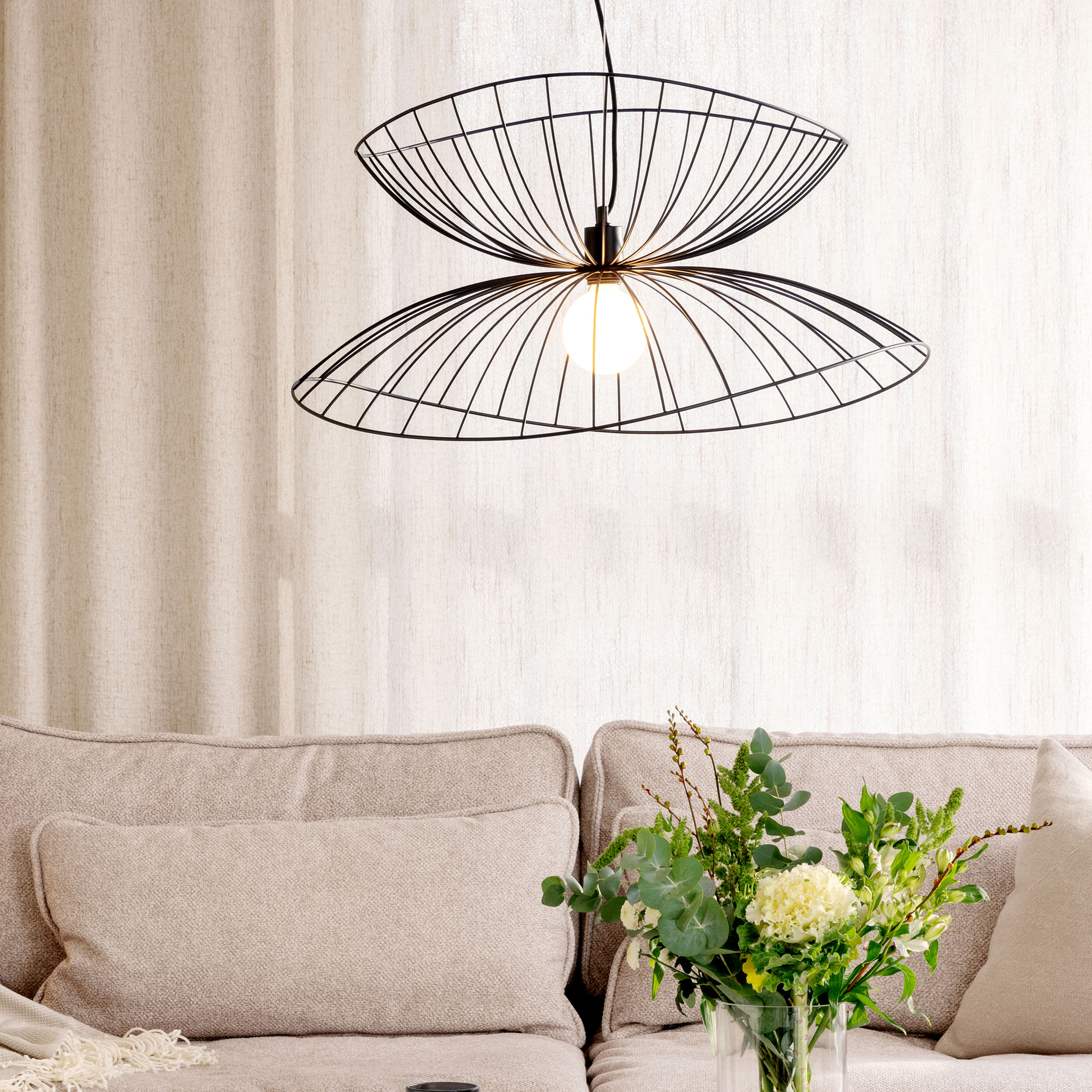 Globen Lighting Ray Taklampa Svart Ø70