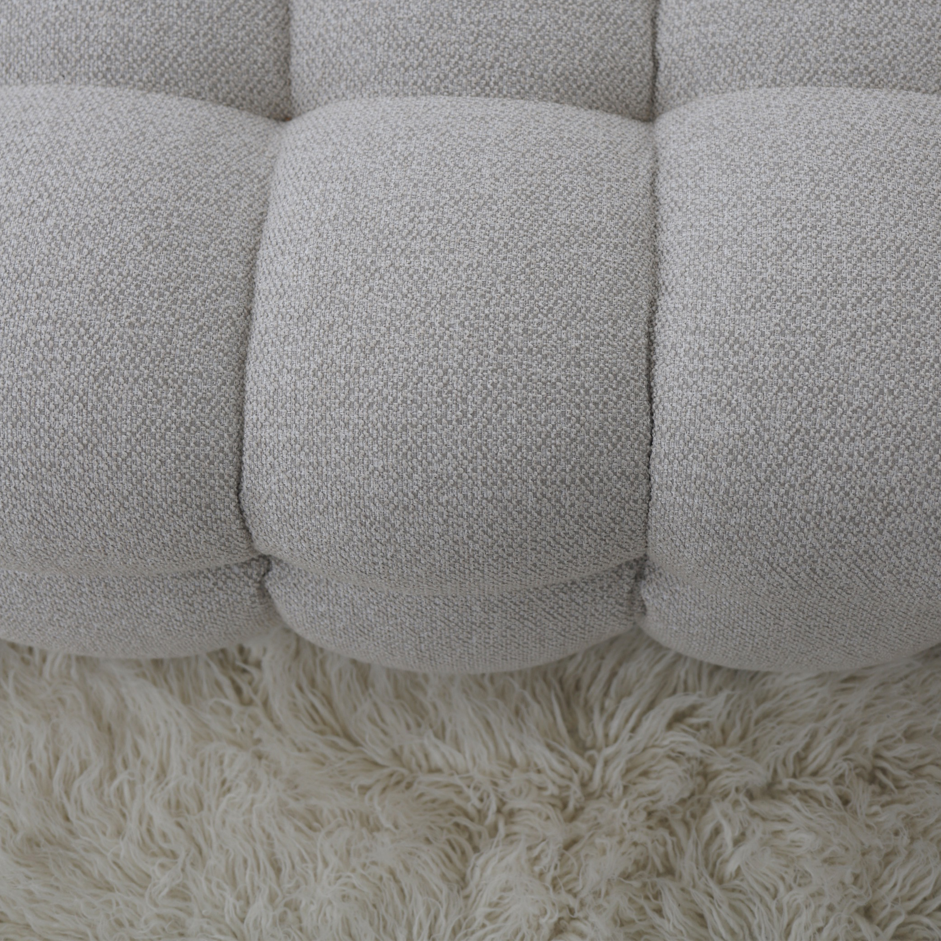 Sleepo Collection Billie 1.5-sits Soffmodul Höger Armstöd Beige Bouclé 141cm