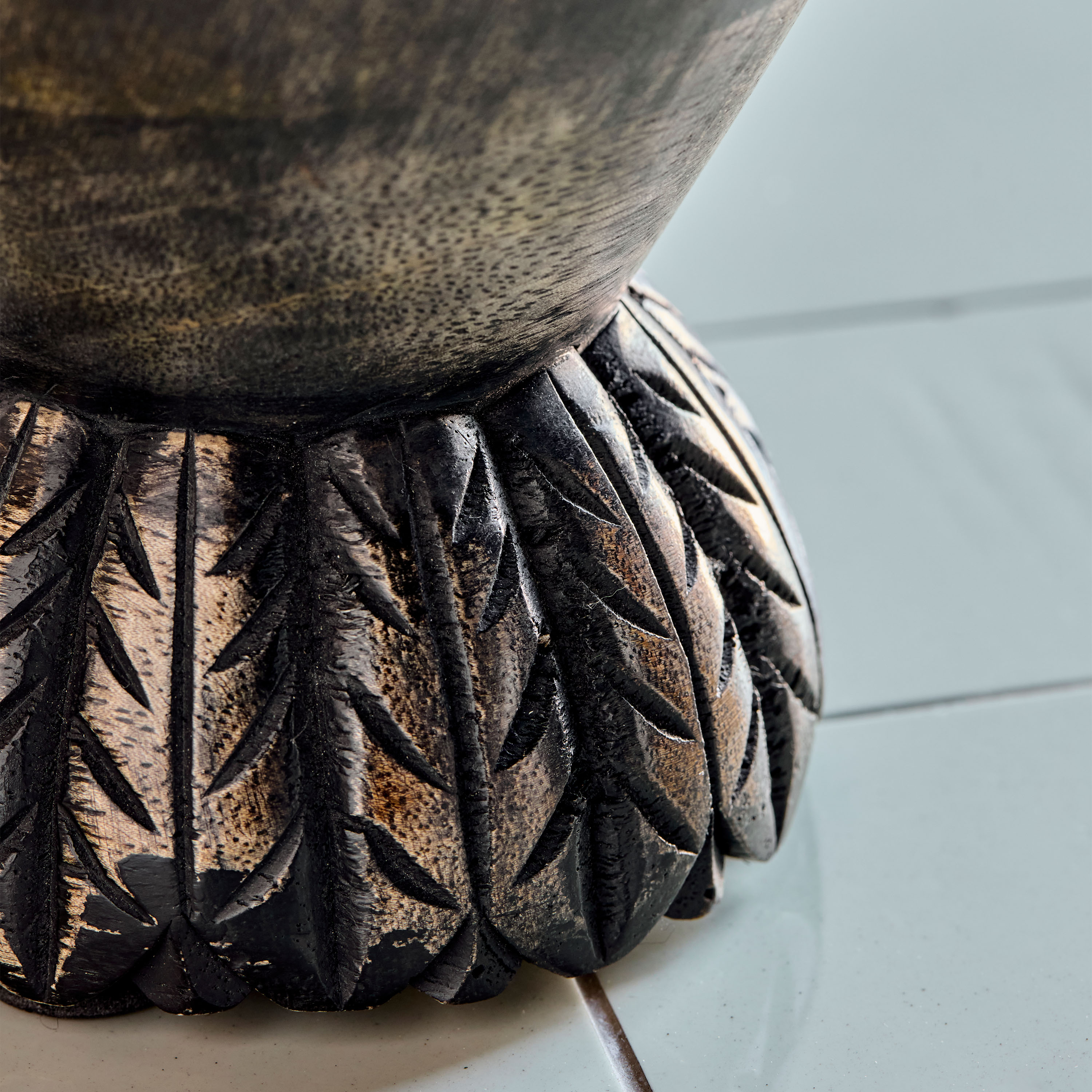 House Doctor Sani Blumentopf Schwarz 15x15