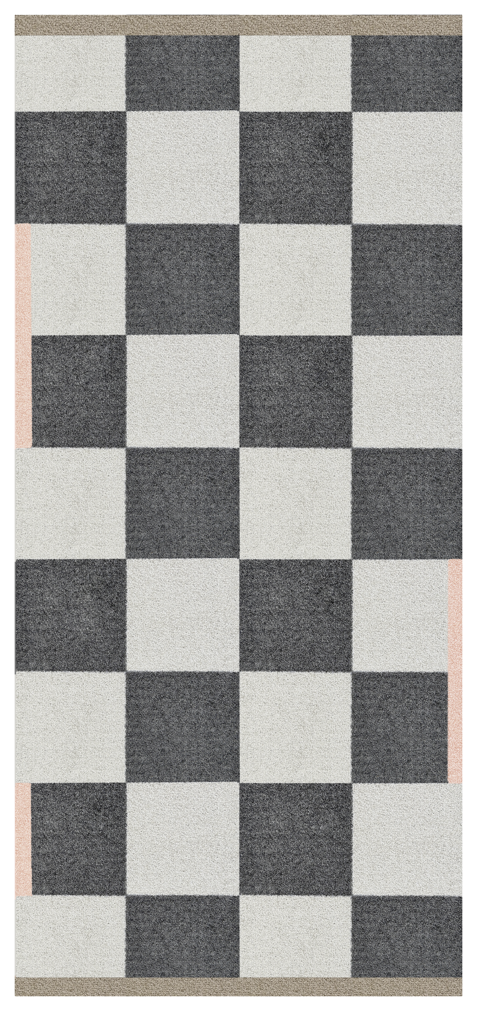 Square All-Round Gångmatta Dark Grey 70x150