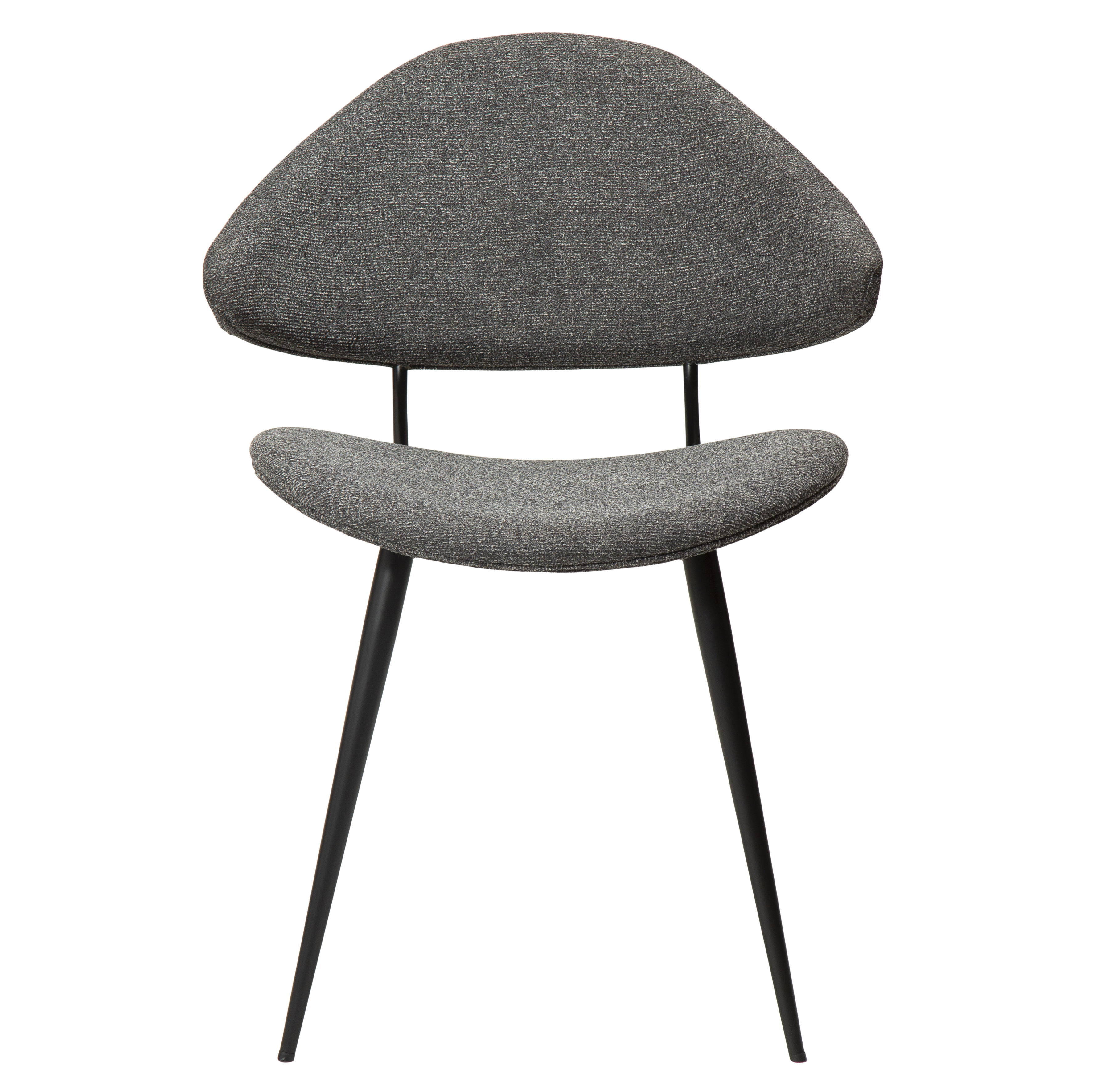 Dan Form Napoleon spisestol boucle grå/svart