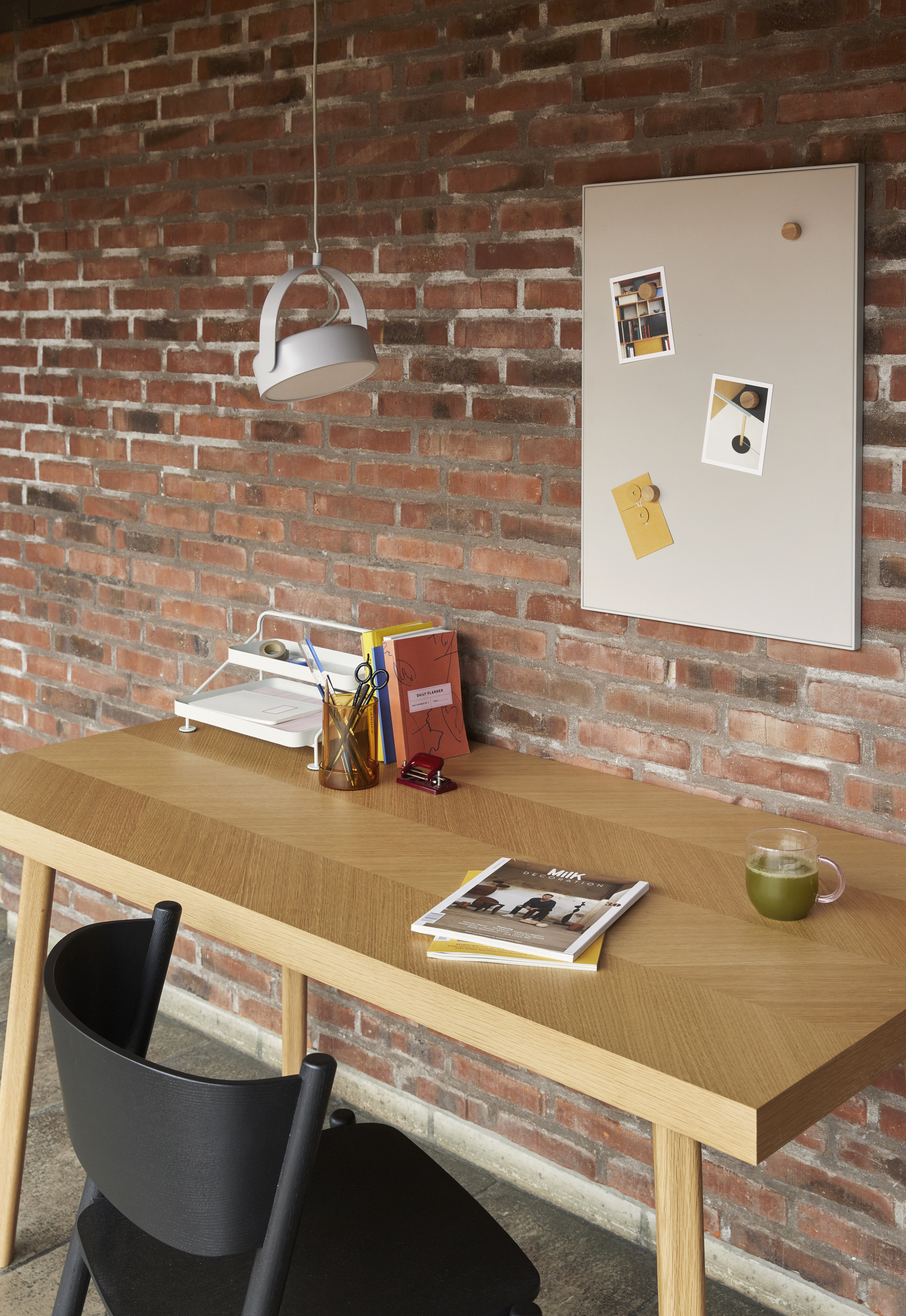 Hübsch Herringbone Matbord FSC Ek 160x80