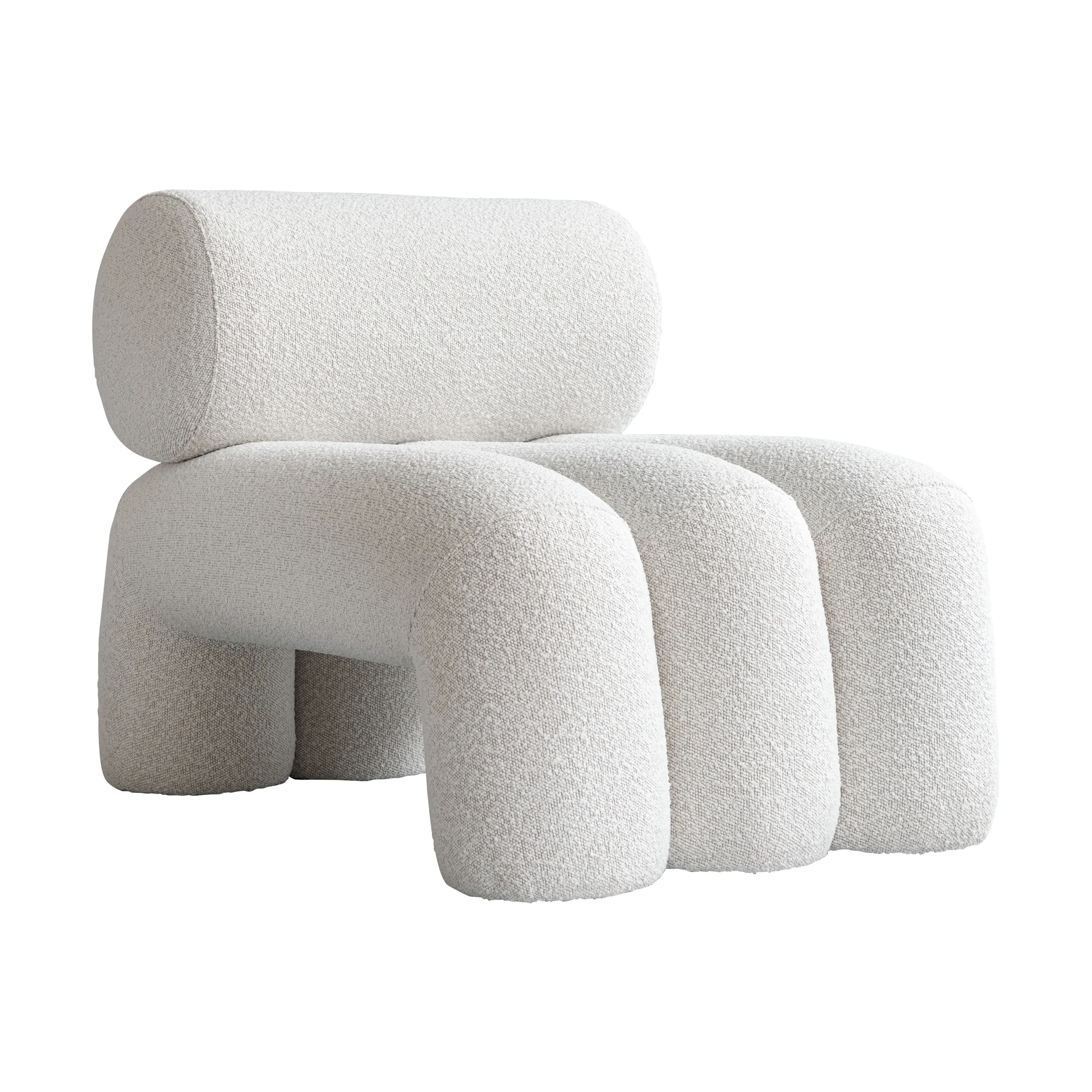 101 Copenhagen - Foku Loungestol i Off White - Hvit  - Loungestoler