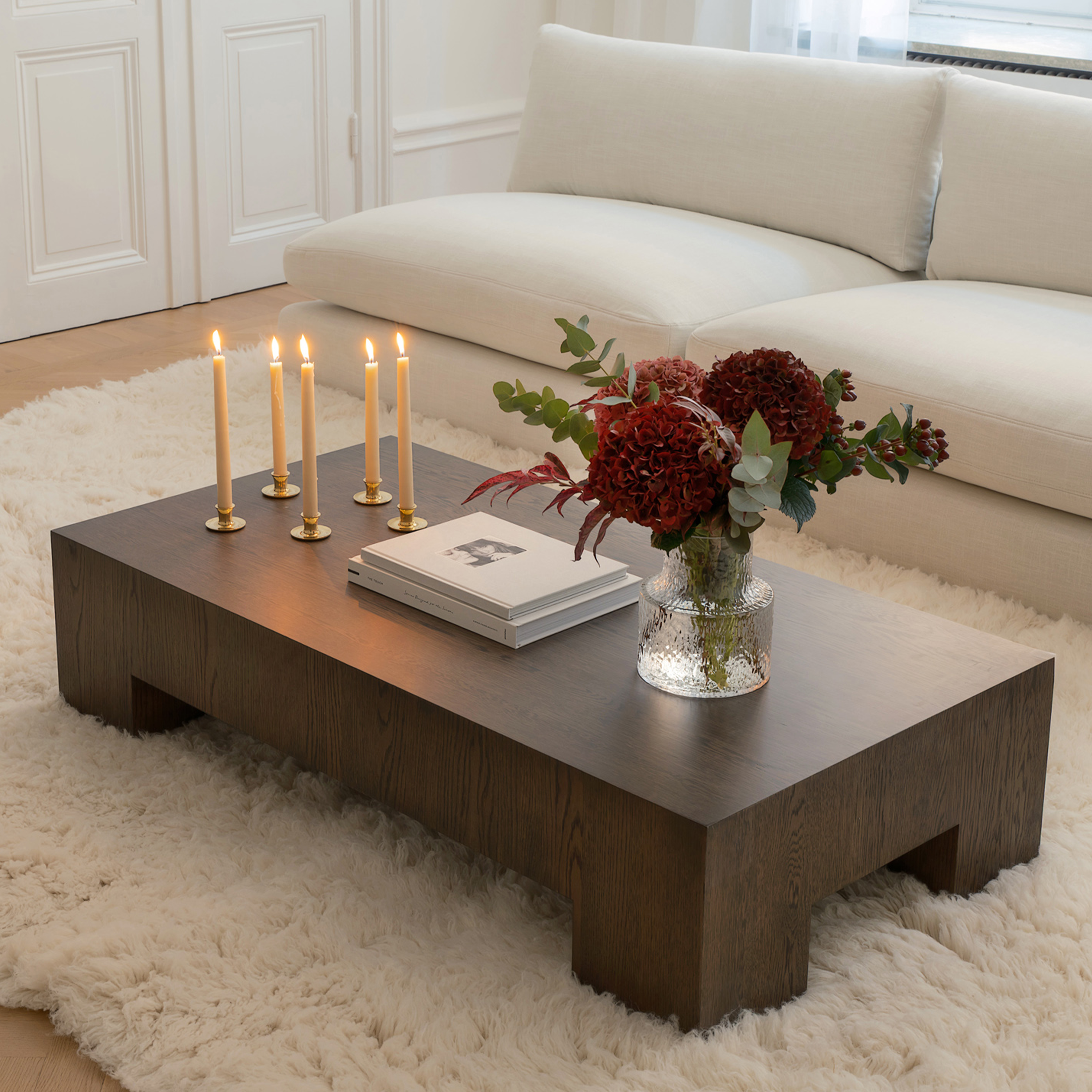 Sleepo Collection Chunky Soffbord Brunbetsad Ek 130x70