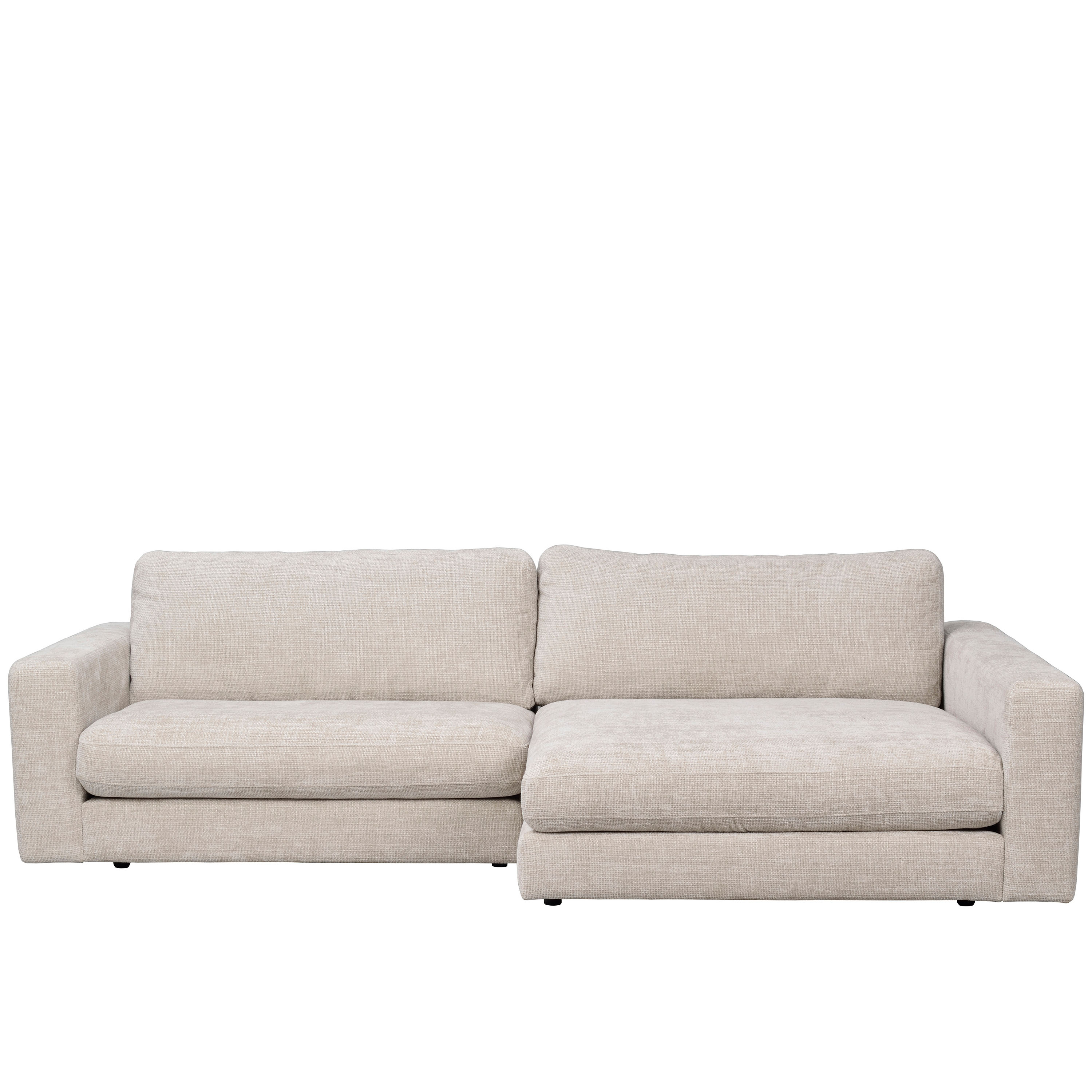 Duncan 3-sits Soffa Schäslong Höger Ljusgrå