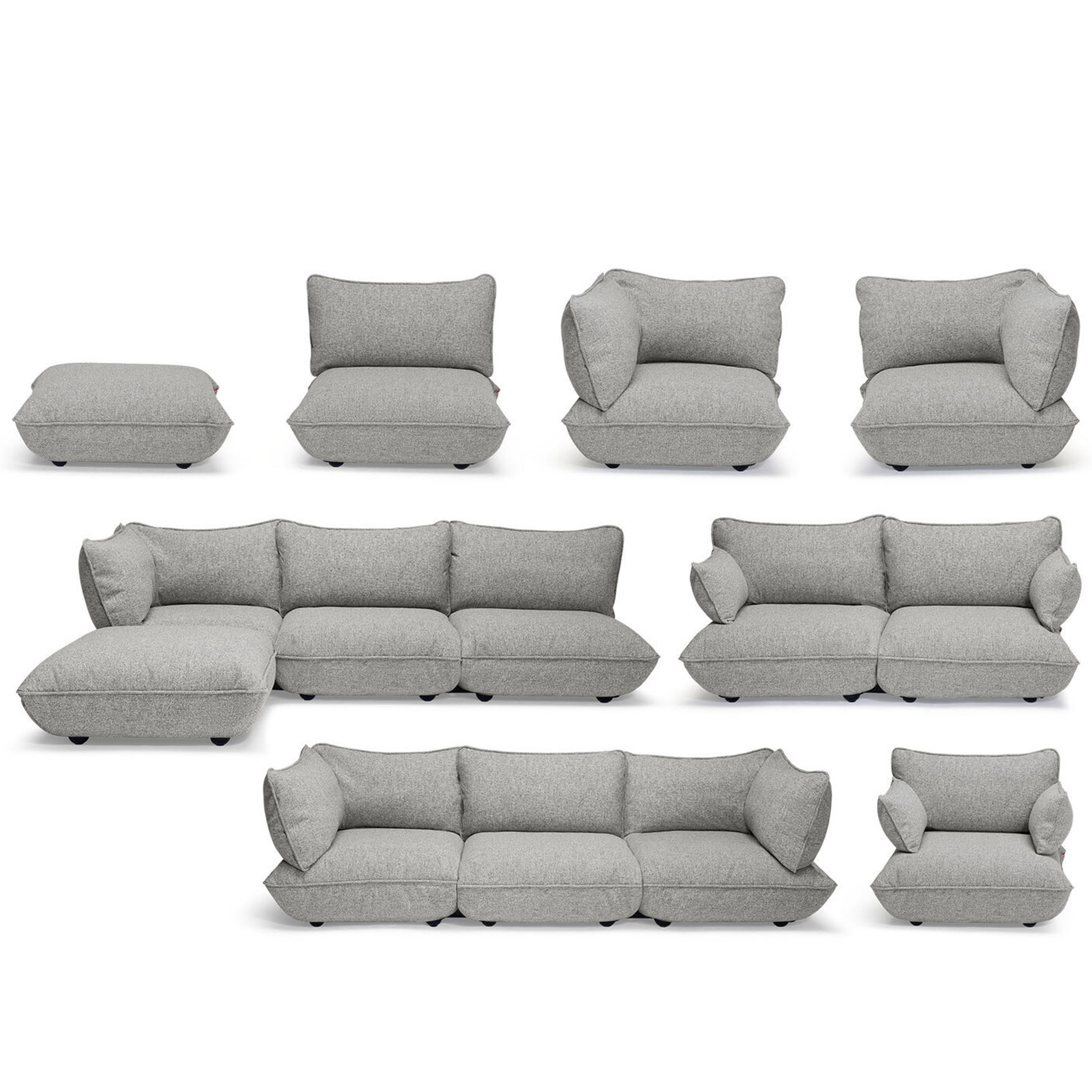 Fatboy Sumo Mingle 3-seater Sofa Grid Stone 210cm