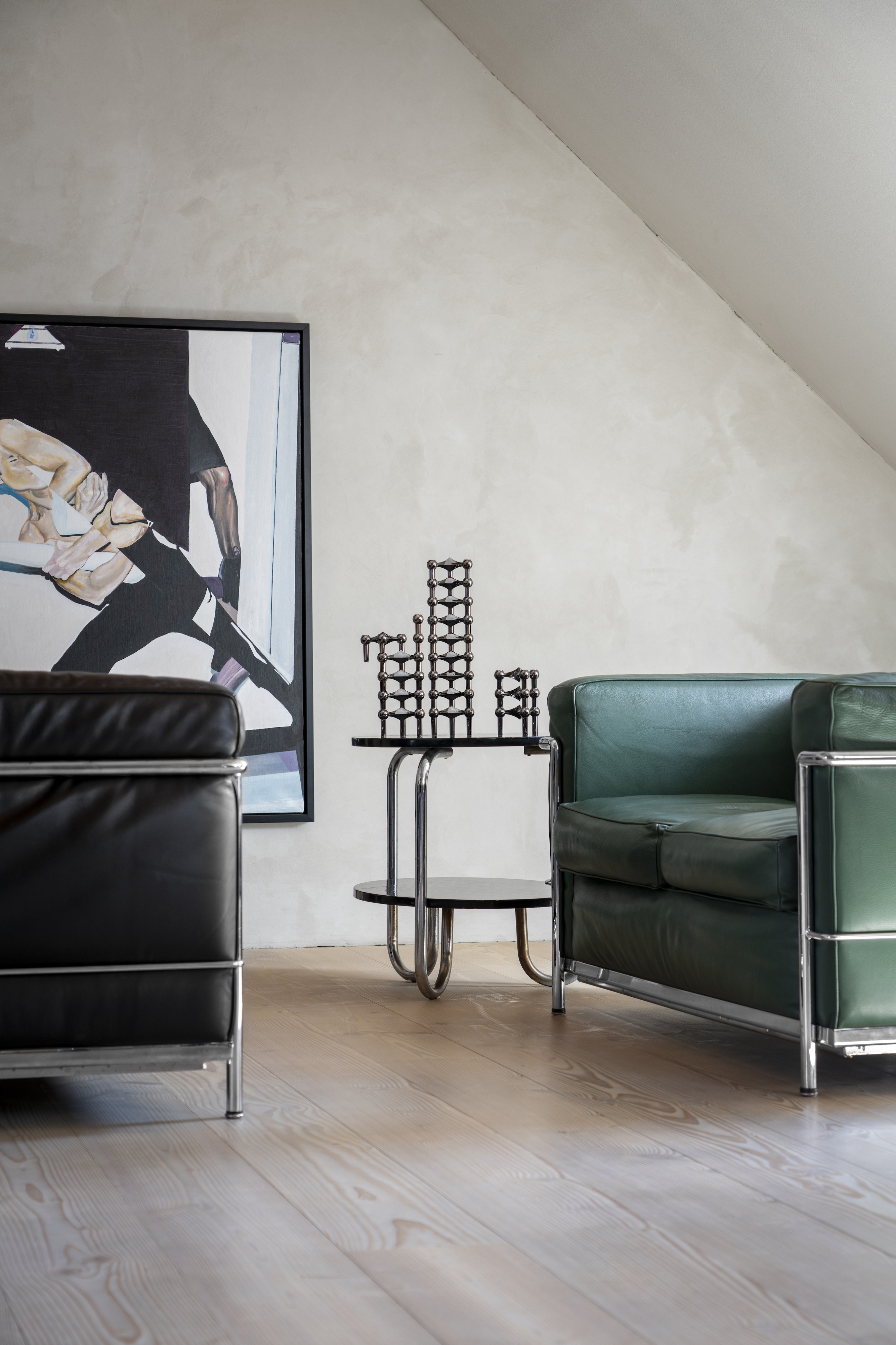 Stoff STOFF Nagel Ljusstake Black Chrome 3-pack