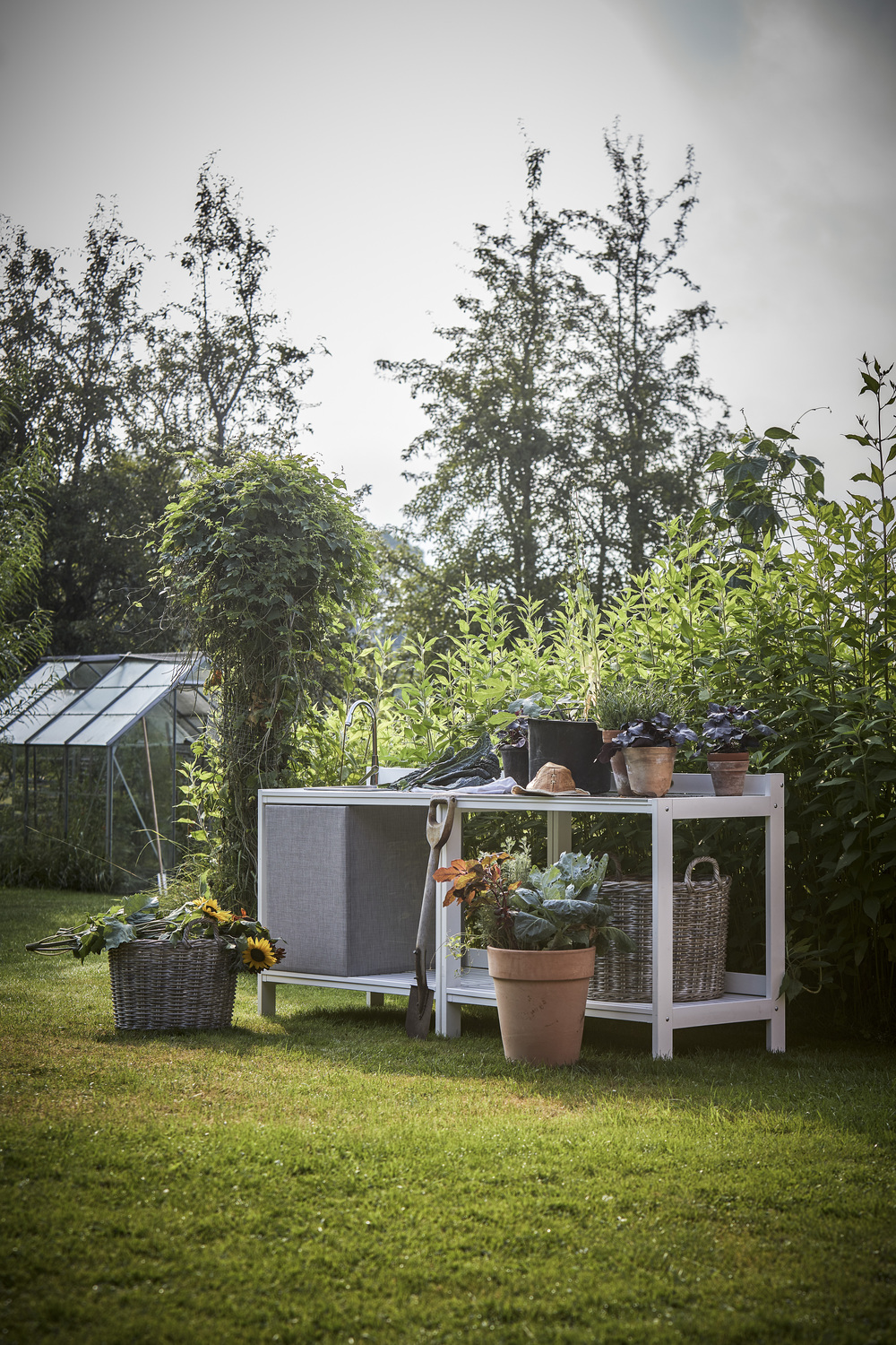 Hillerstorp Läckö Utekjøkken inkl. vask Hvit