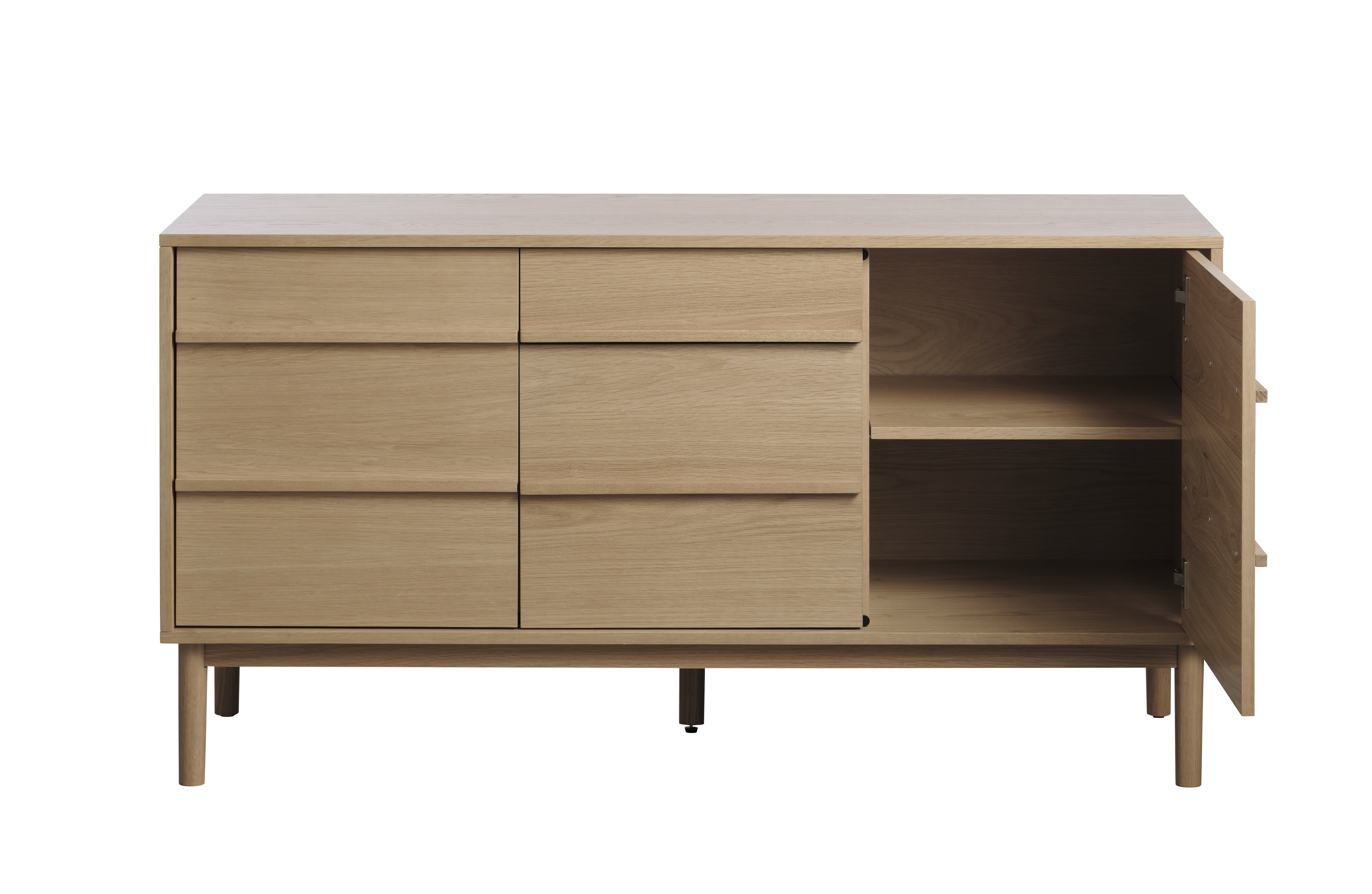 Nordic Home Andrea Sideboard Natural Oak 140cm