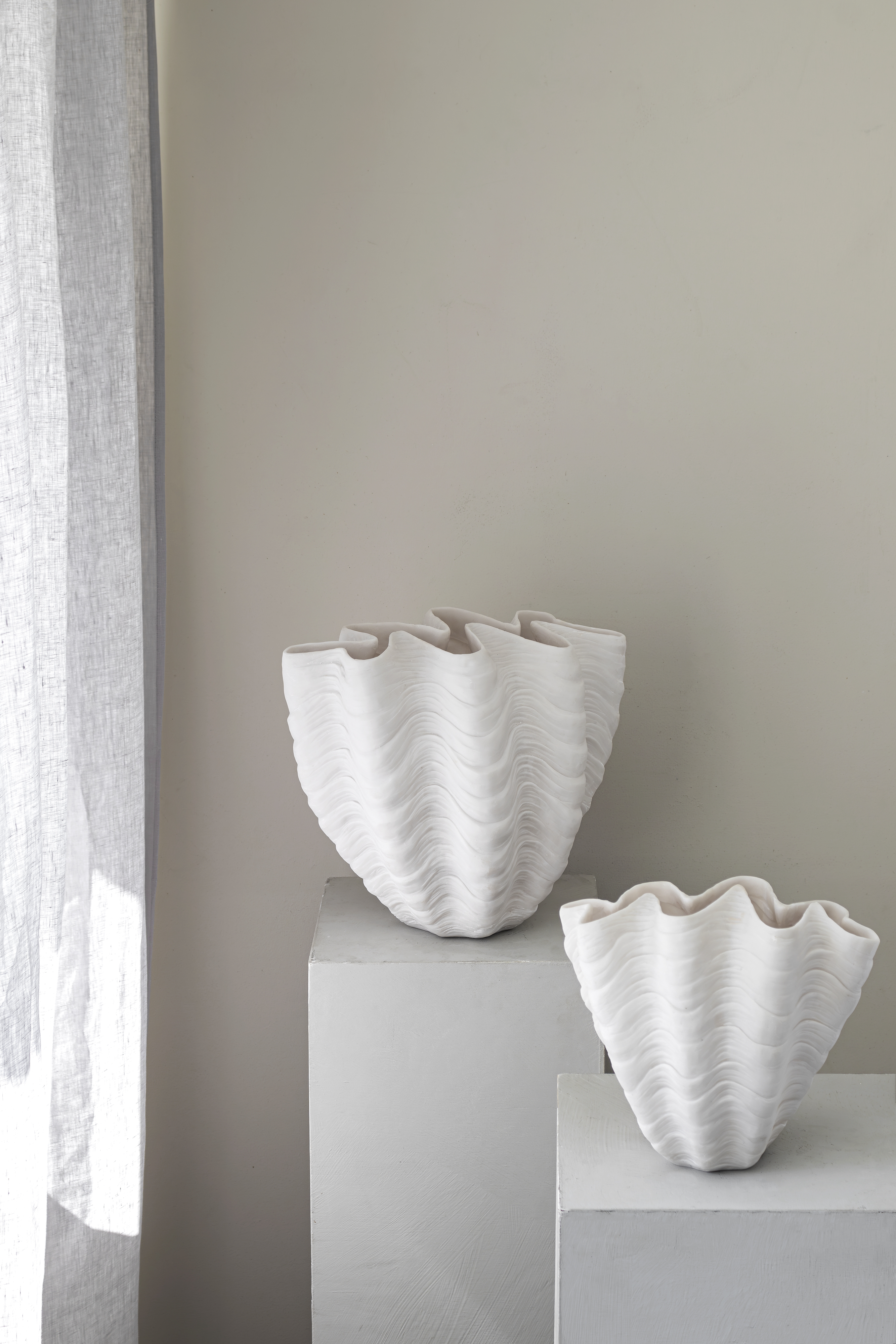 Mette Ditmer Shell Vase Offwhite Liten
