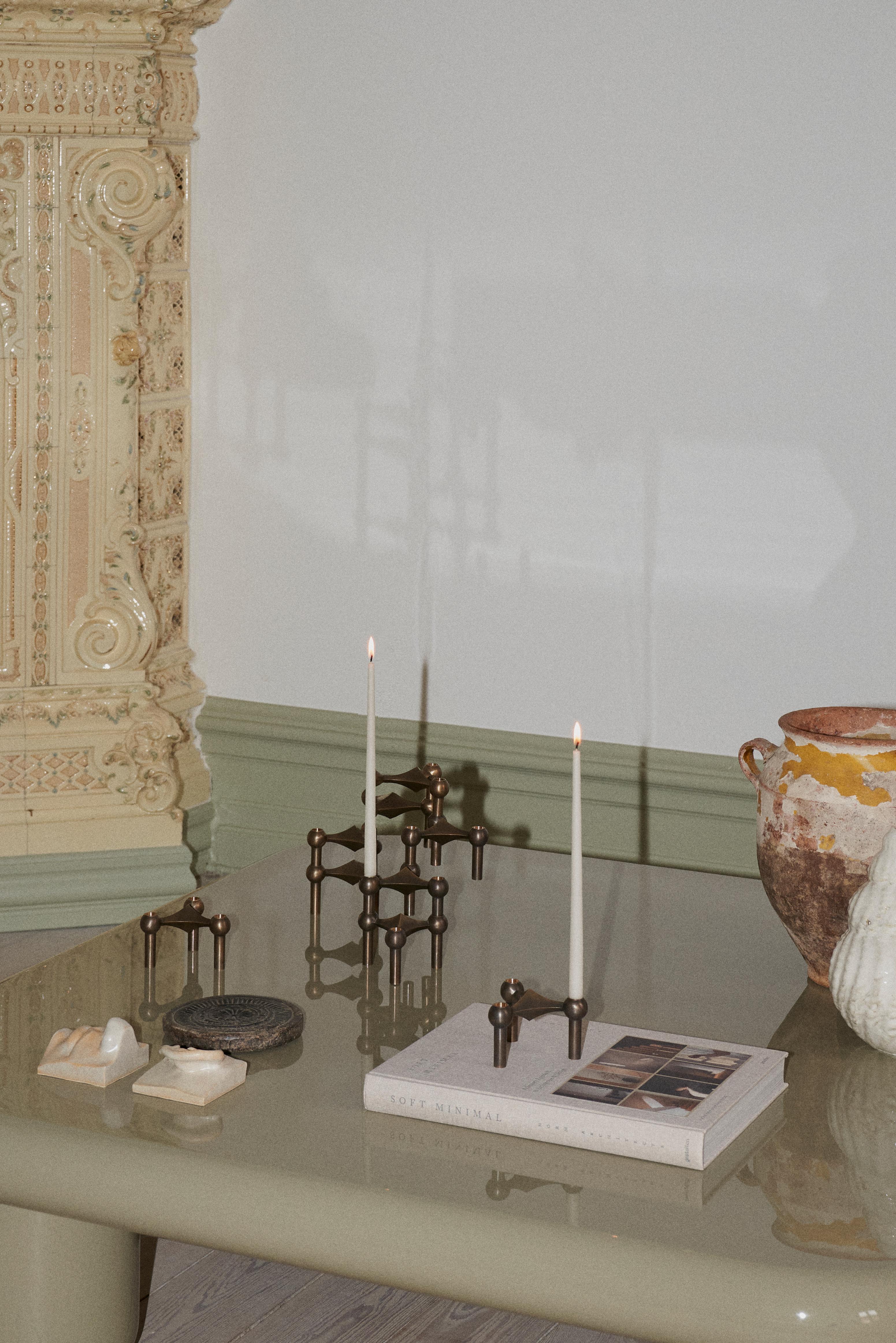 Stoff STOFF Nagel Ljusstake Bronzed Brass